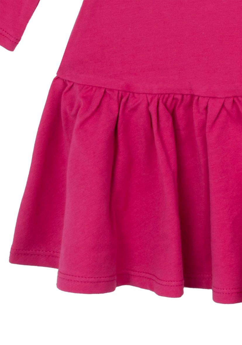 Girls 4-6x Long Sleeve Rainbow Appliqué Dress