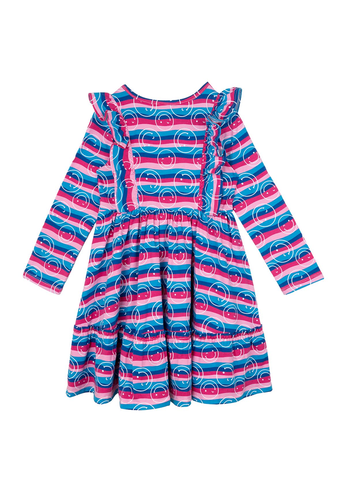 Girls 4-6x Stripe Smile Dress