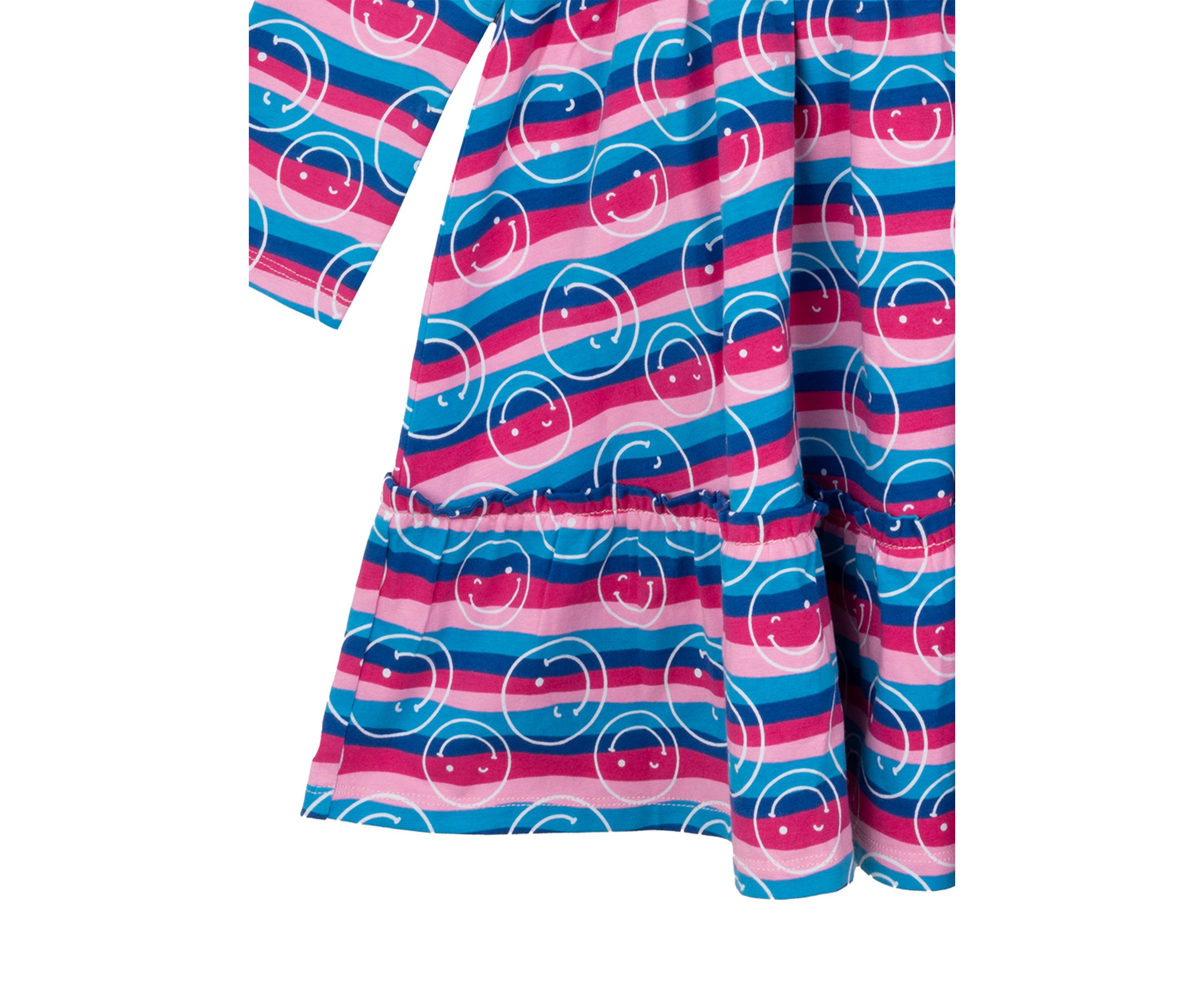 Girls 4-6x Stripe Smile Dress