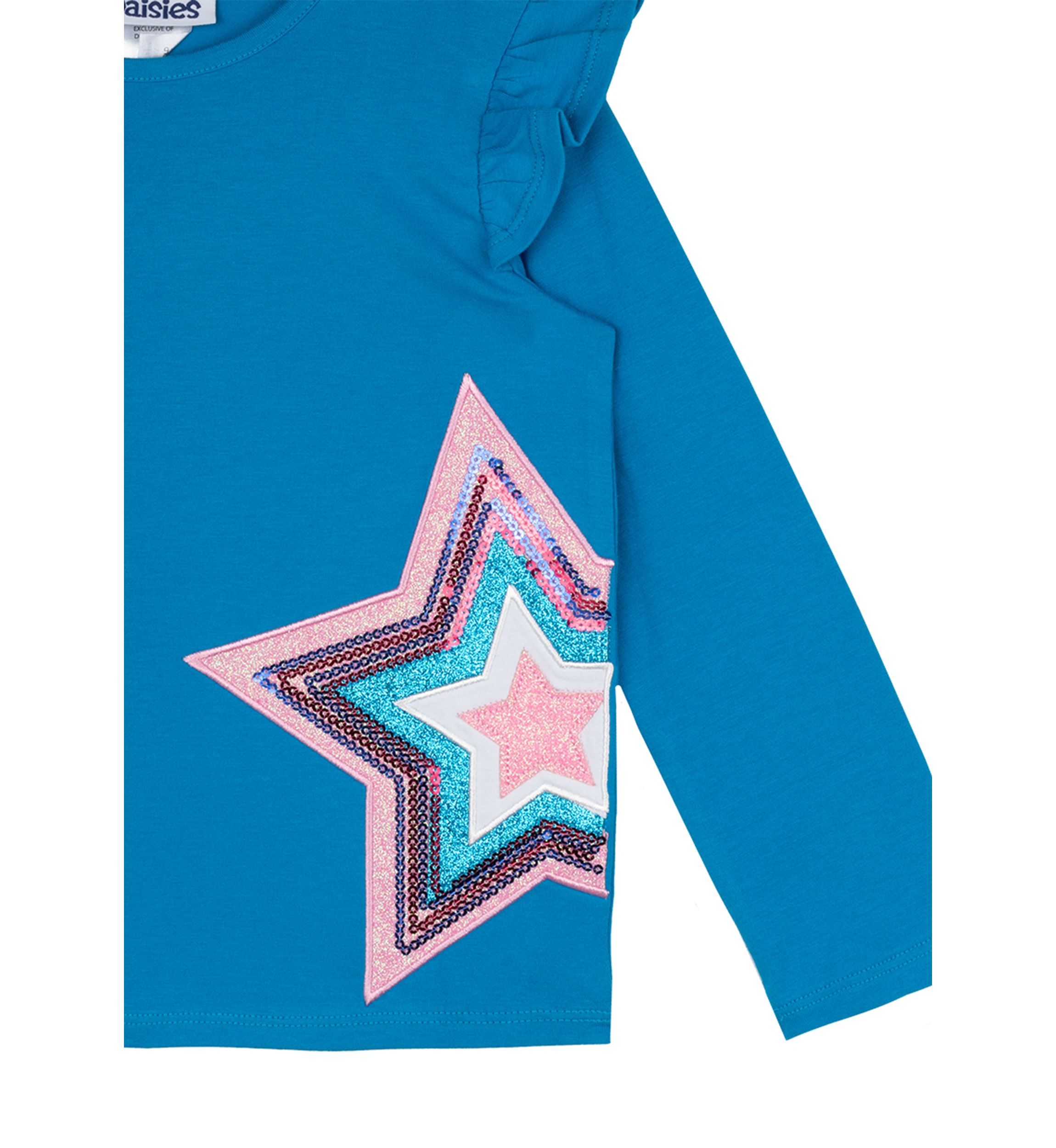 Girls 4-6x Star Appliqué Top