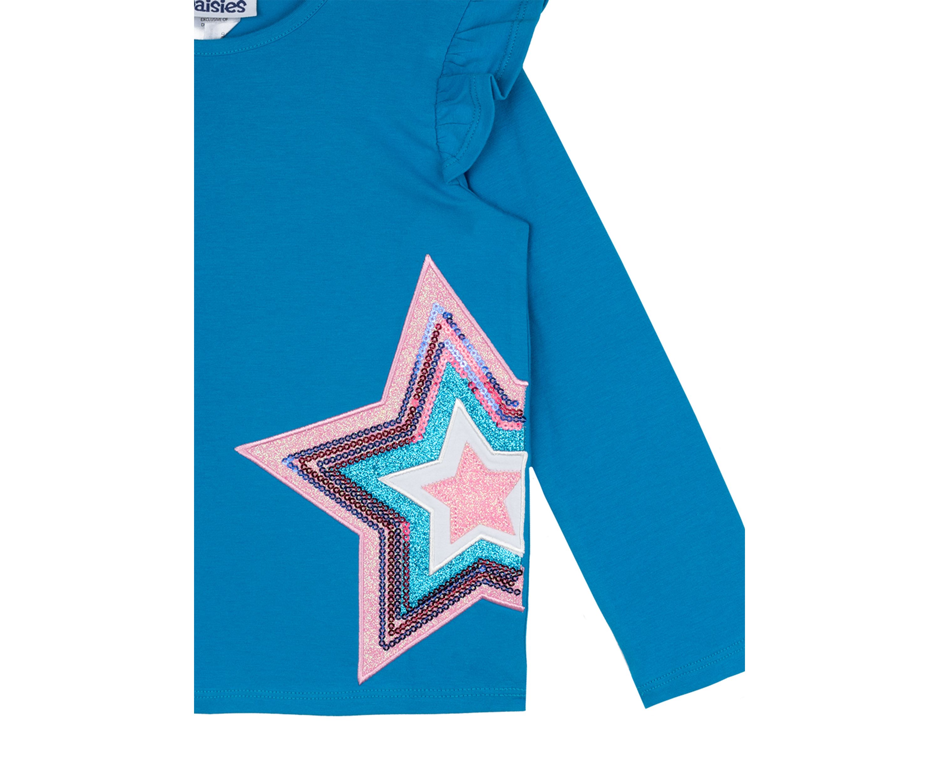 Girls 4-6x Star Appliqué Top