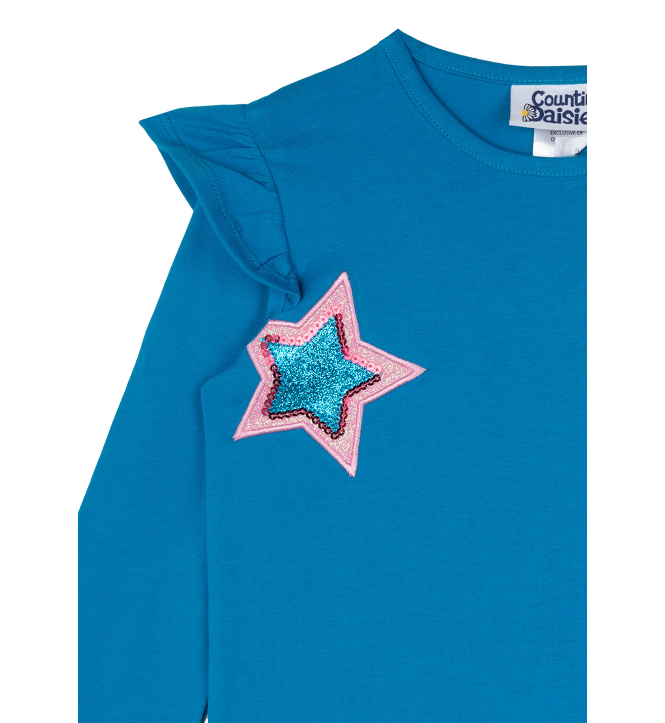 Girls 4-6x Star Appliqué Top