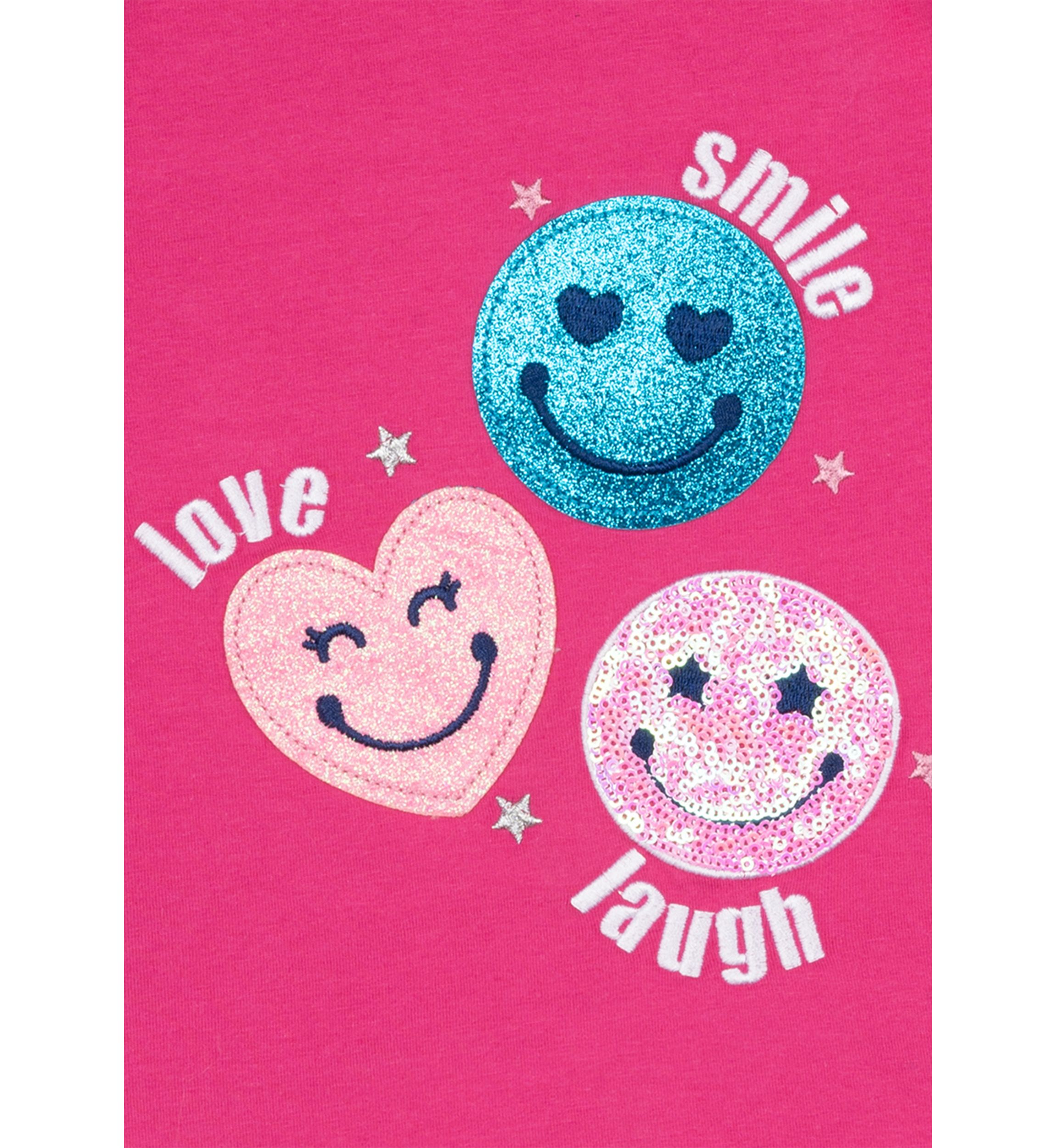 Girls 4-6x All Smiles Appliqué Top