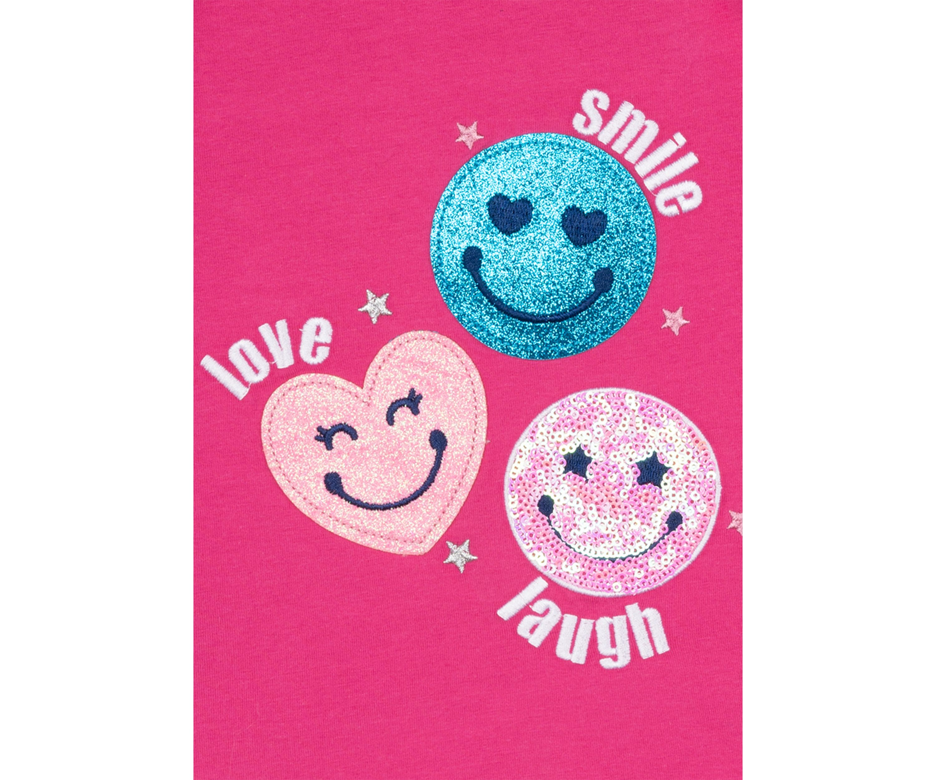 Girls 4-6x All Smiles Appliqué Top