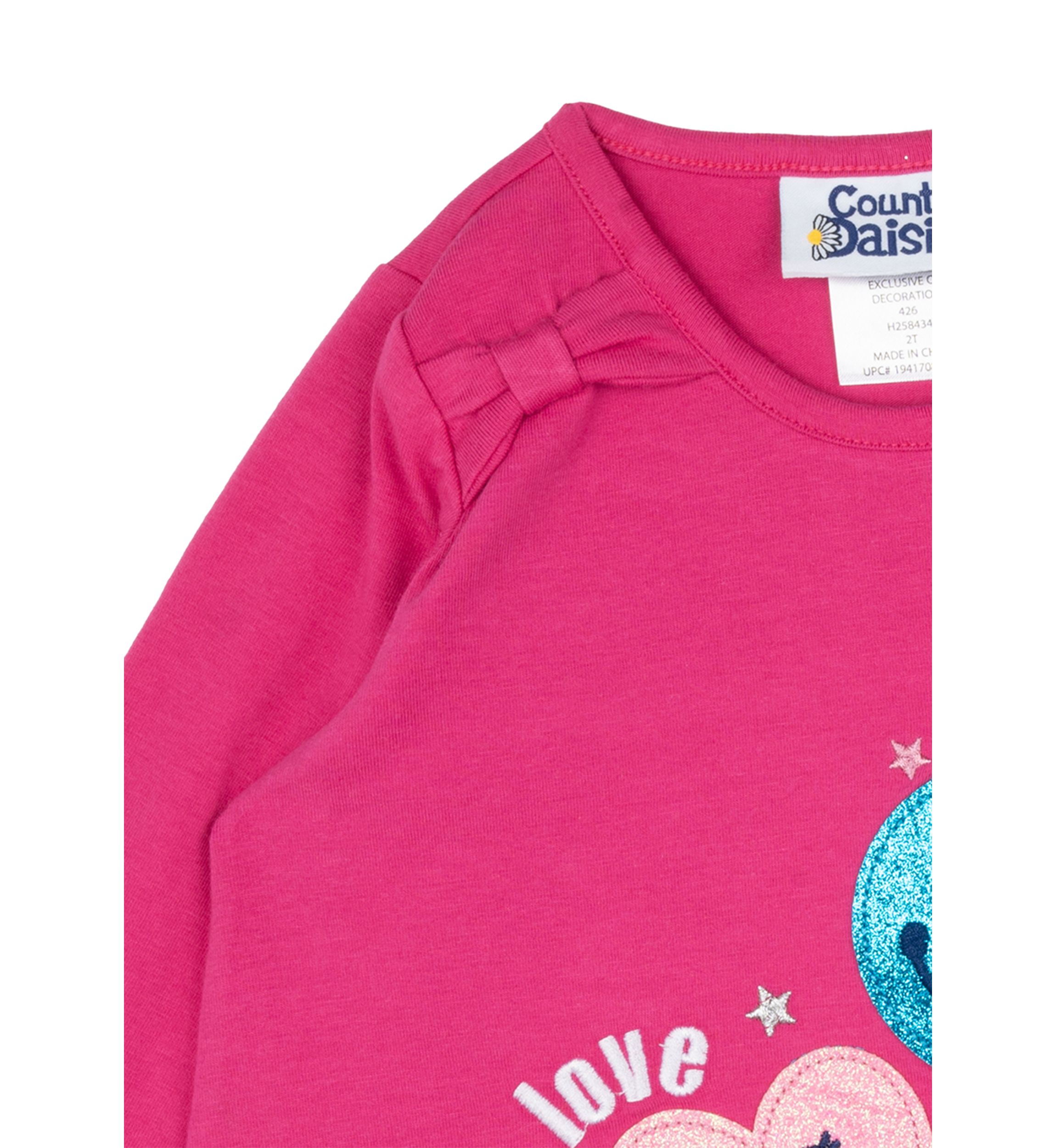 Girls 4-6x All Smiles Appliqué Top