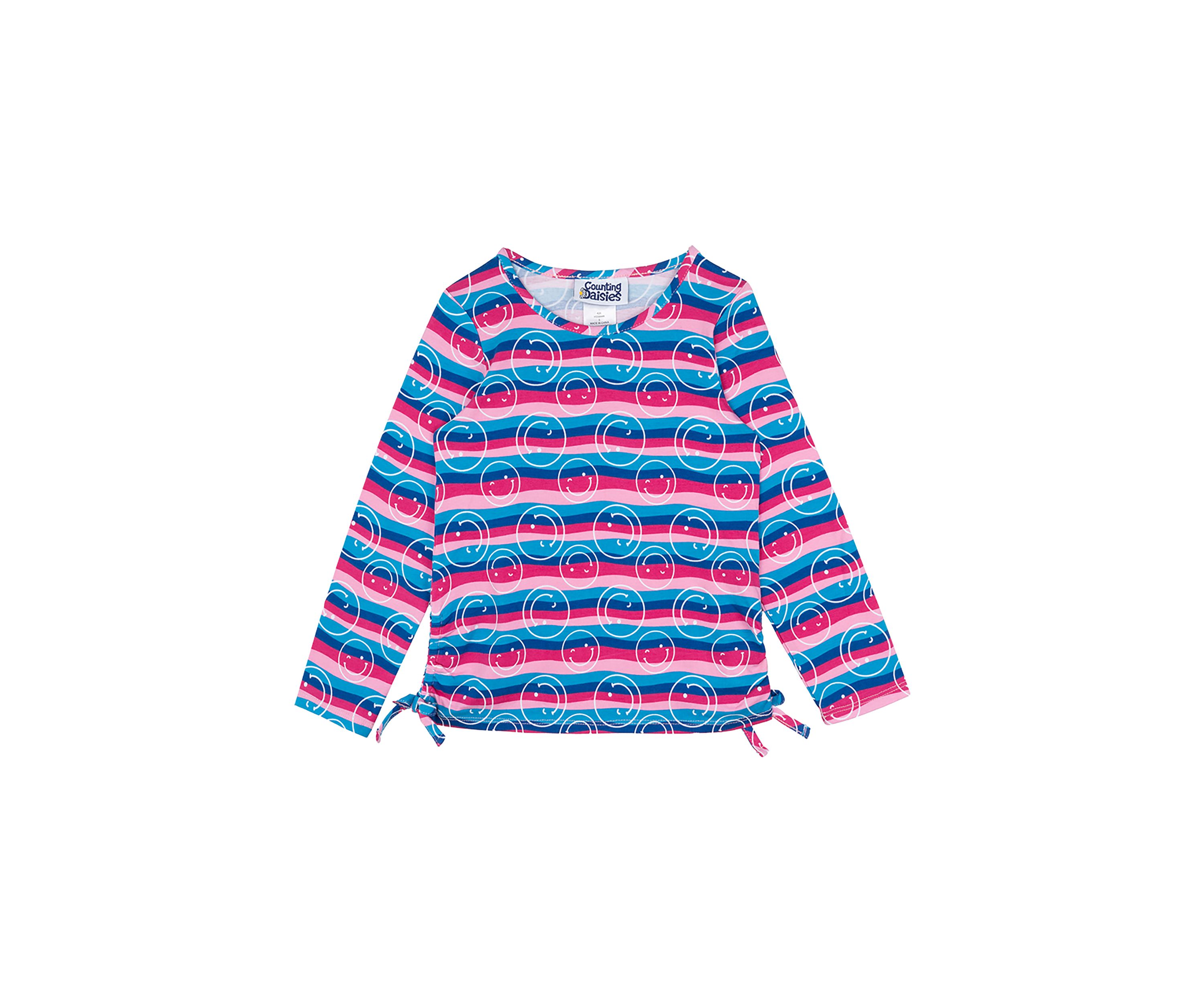 Girls 4-6x Stripe Smile T-Shirt