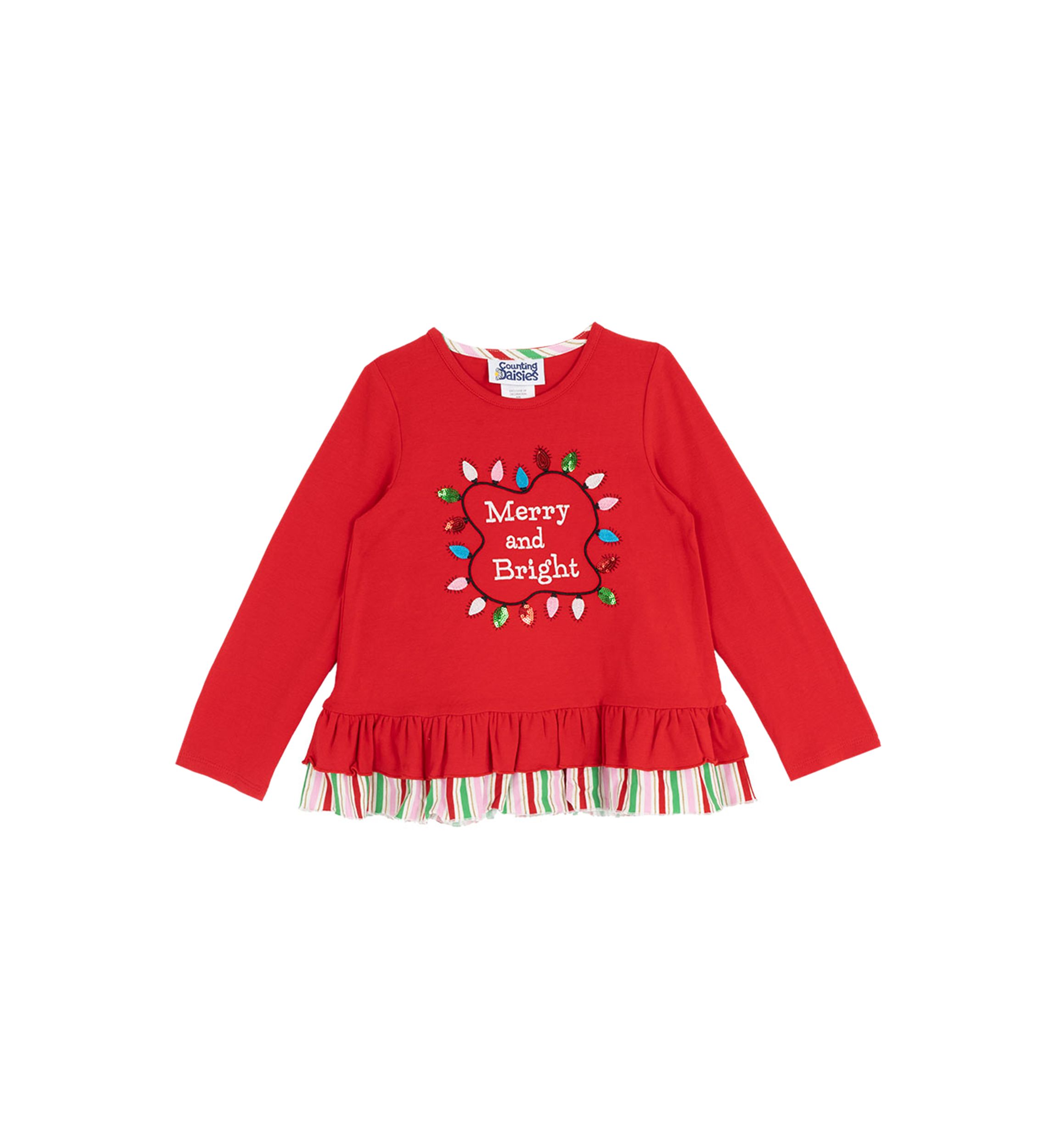 Girls 4-6x  Merry and Bright Top 