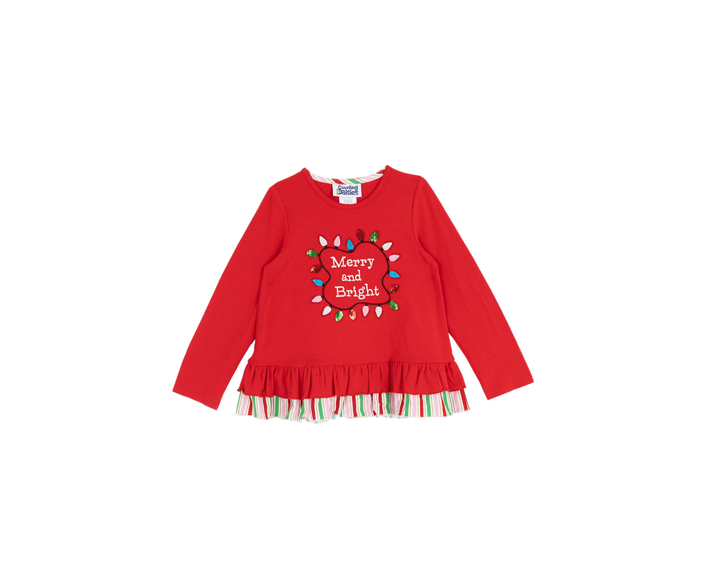 Girls 4-6x  Merry and Bright Top 