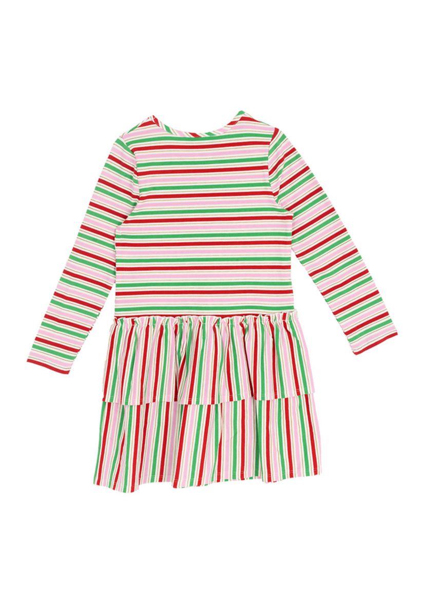 Girls 4-6x Long Sleeve Stripe Dress 