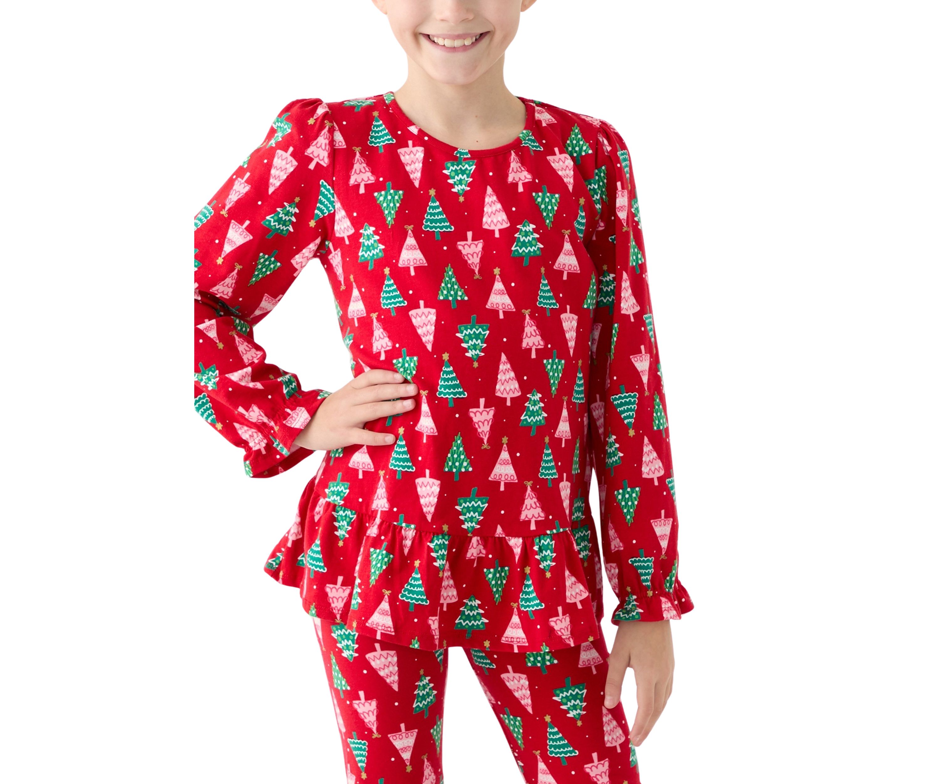 Girls 7-16 Tree Printed Top
