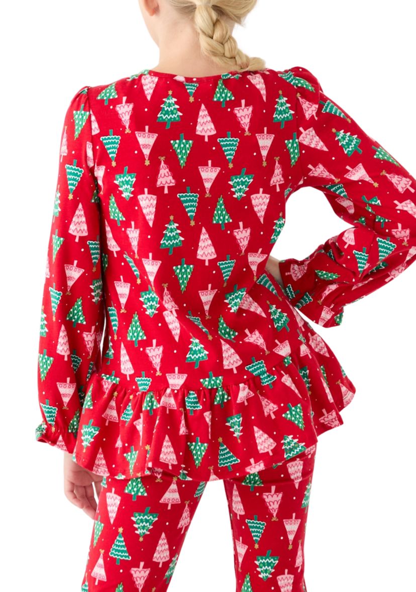 Girls 7-16 Tree Printed Top