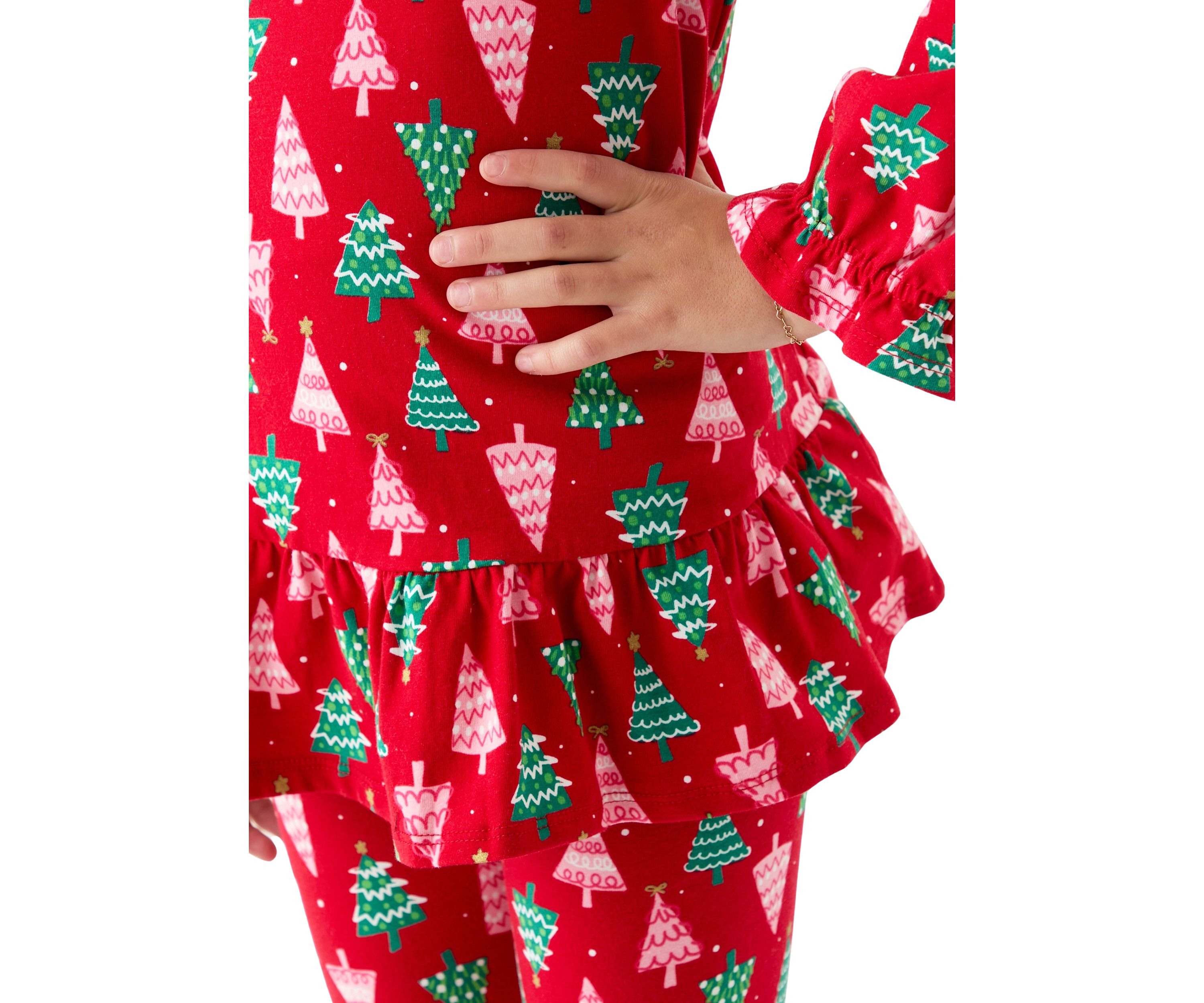 Girls 7-16 Tree Printed Top
