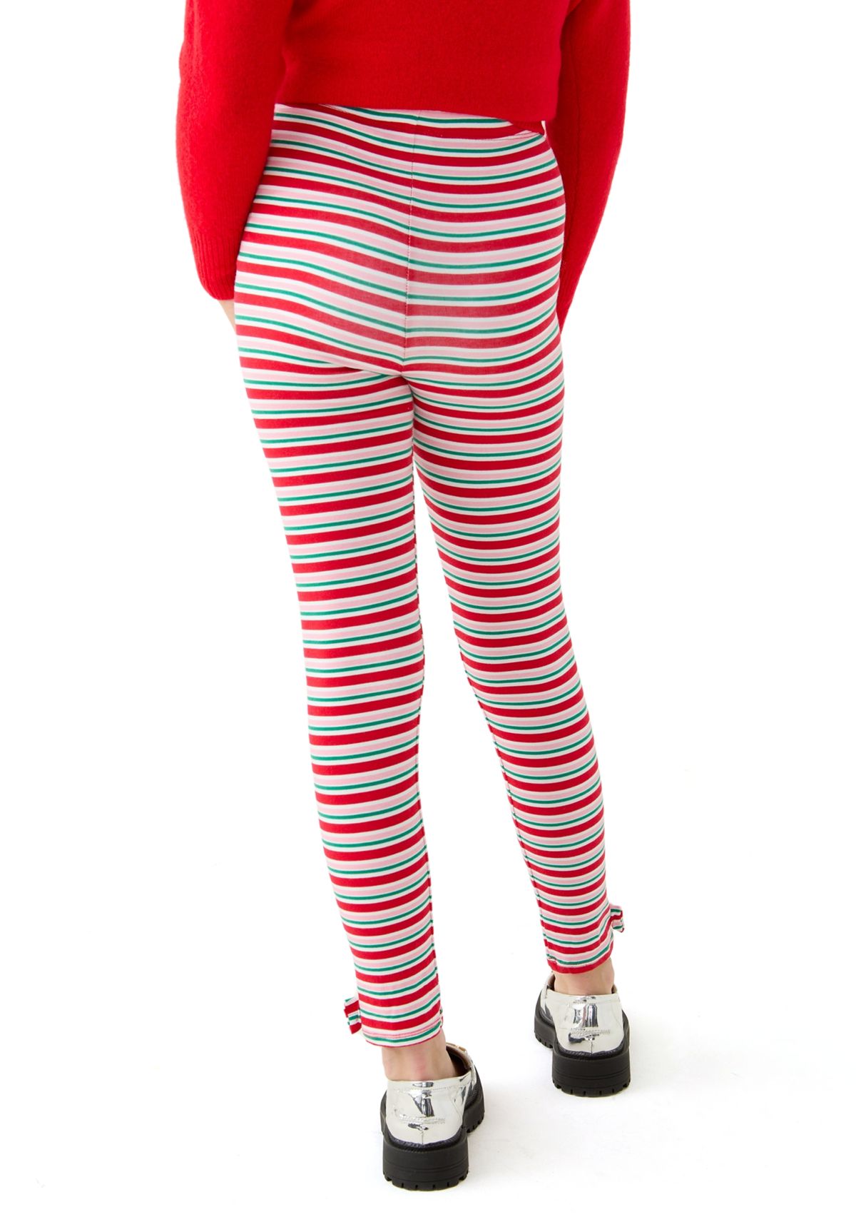 Girls 7-16 Striped Leggings