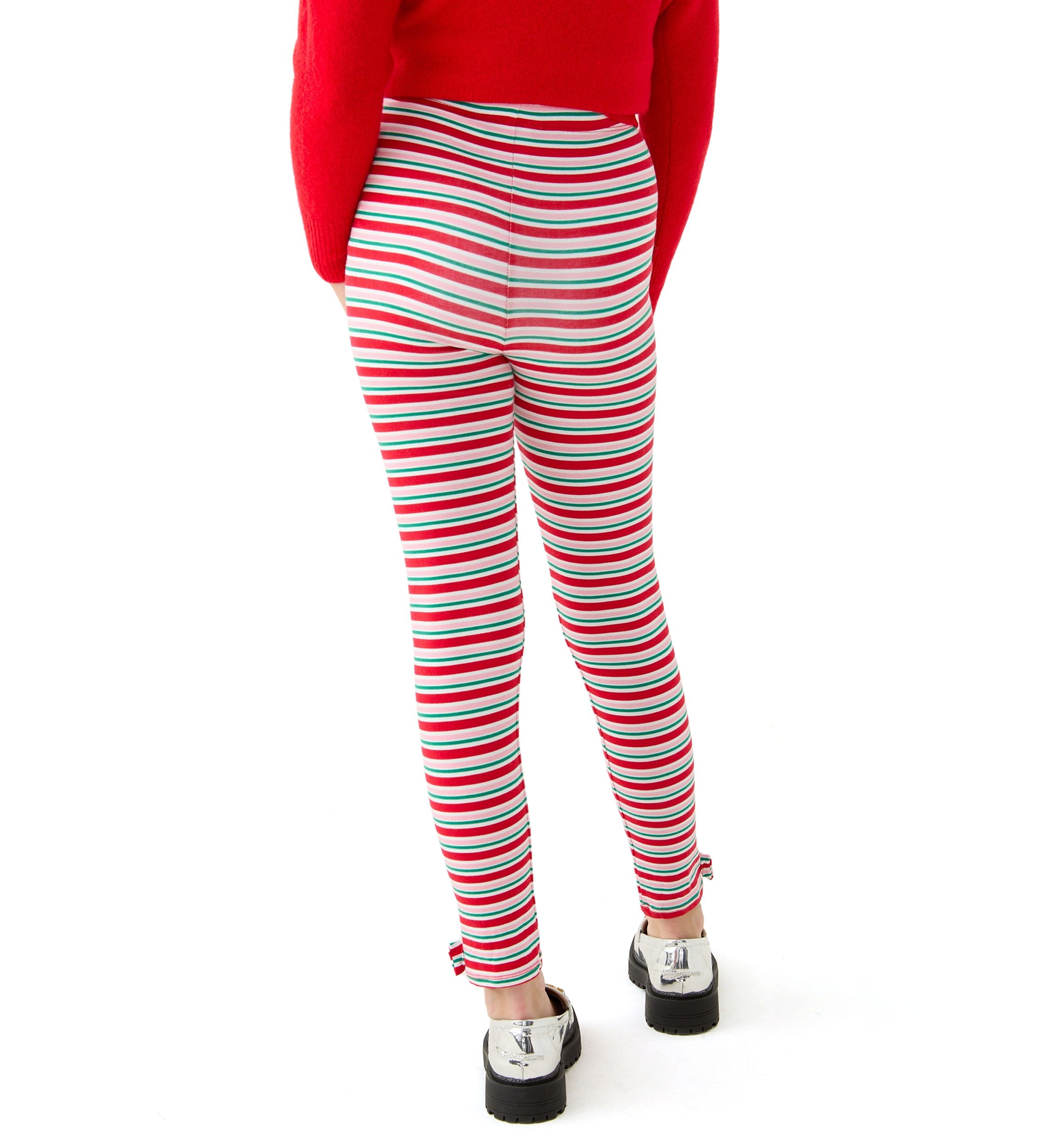 Girls 7-16 Striped Leggings
