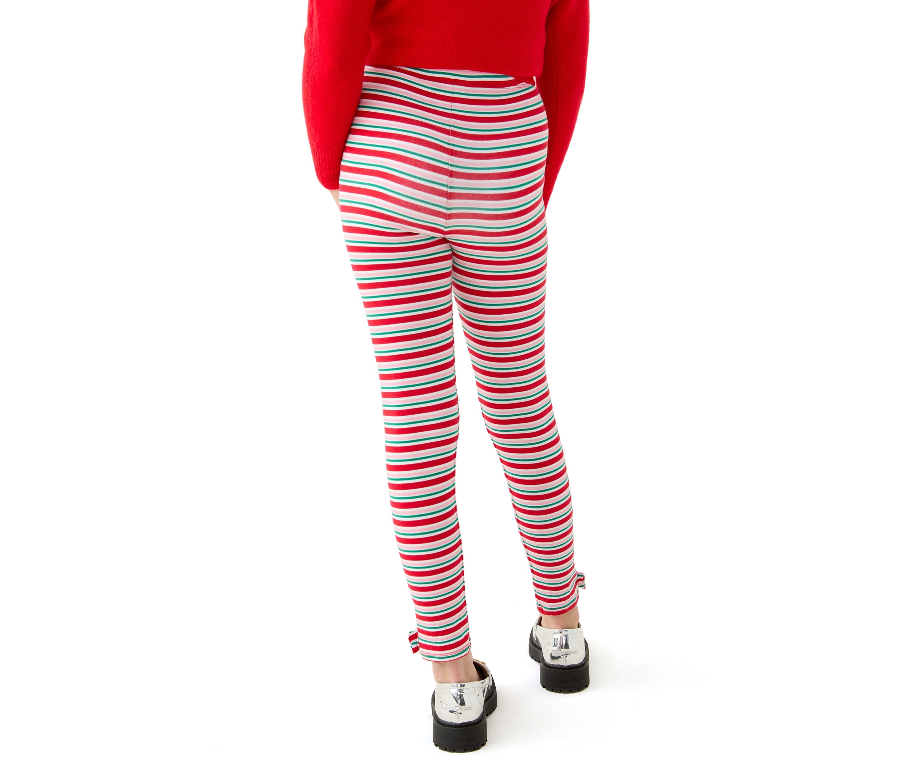 Girls 7-16 Striped Leggings