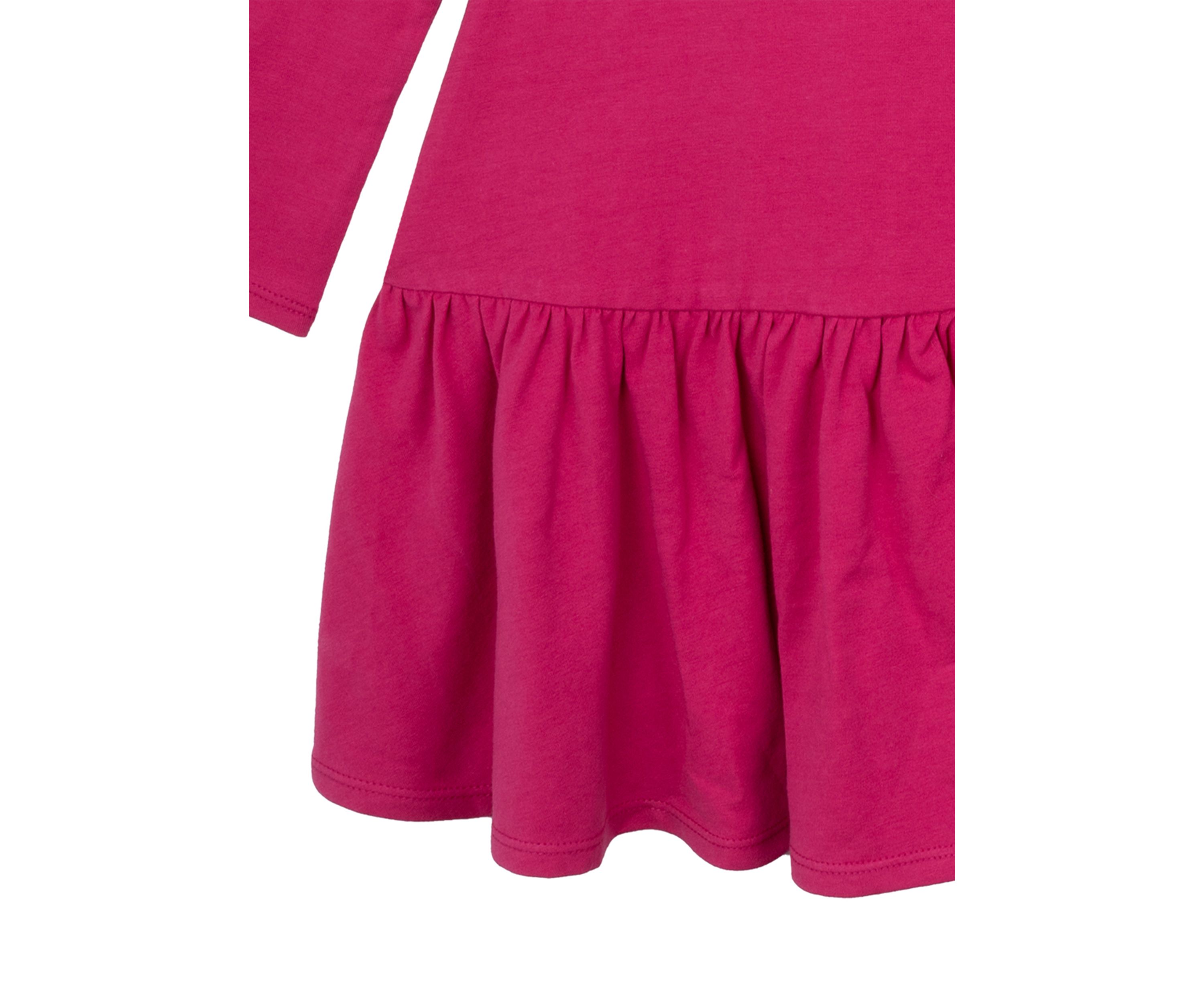 Girls 7-16 Long Sleeve Rainbow Appliqué Dress