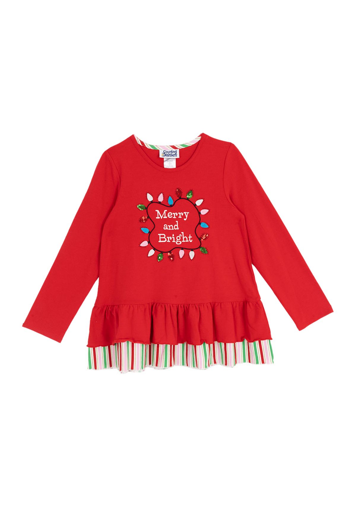 Girls 7-16 Merry and Bright Top 