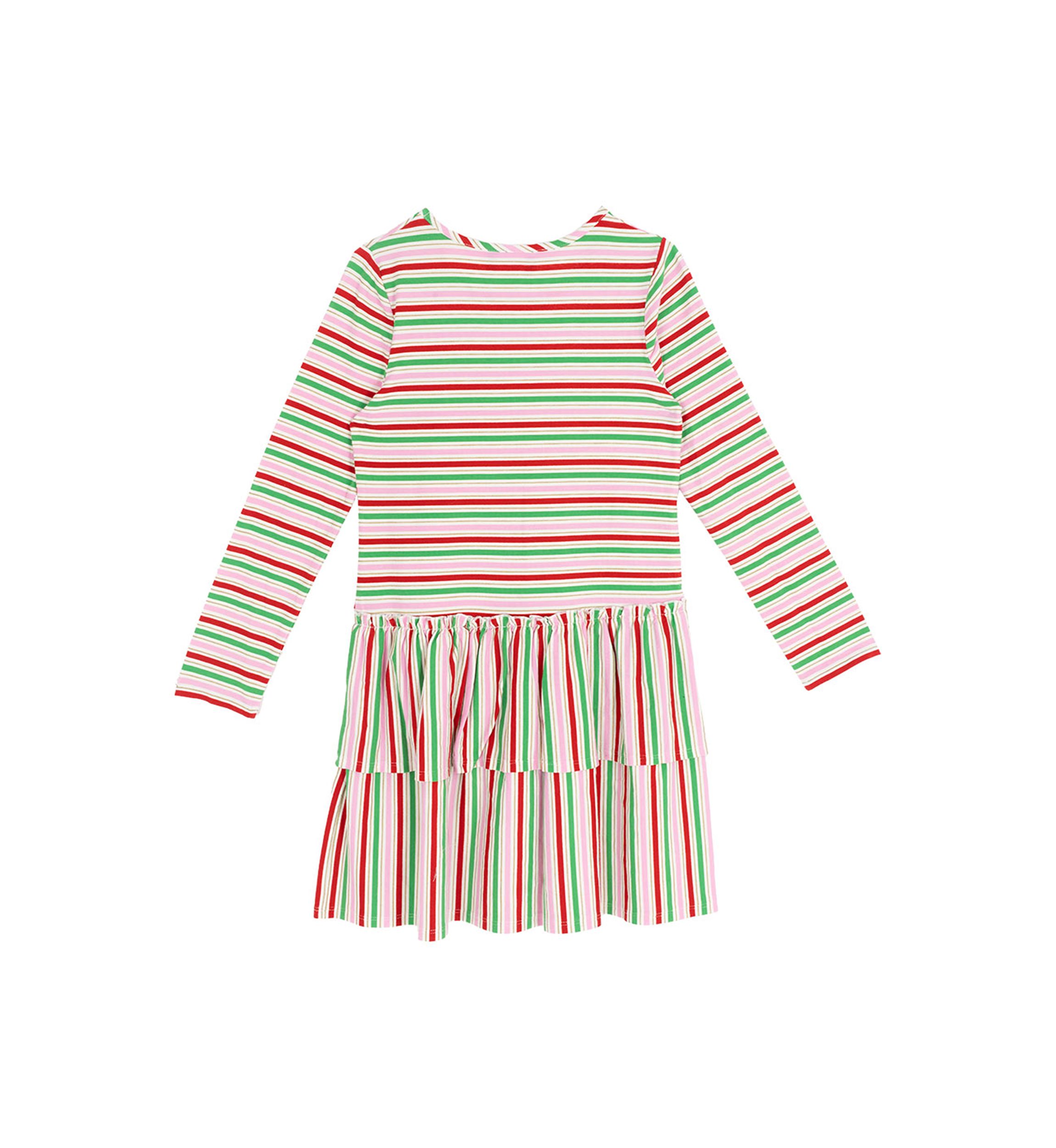 Girls 7-16 Long Sleeve Stripe Dress 