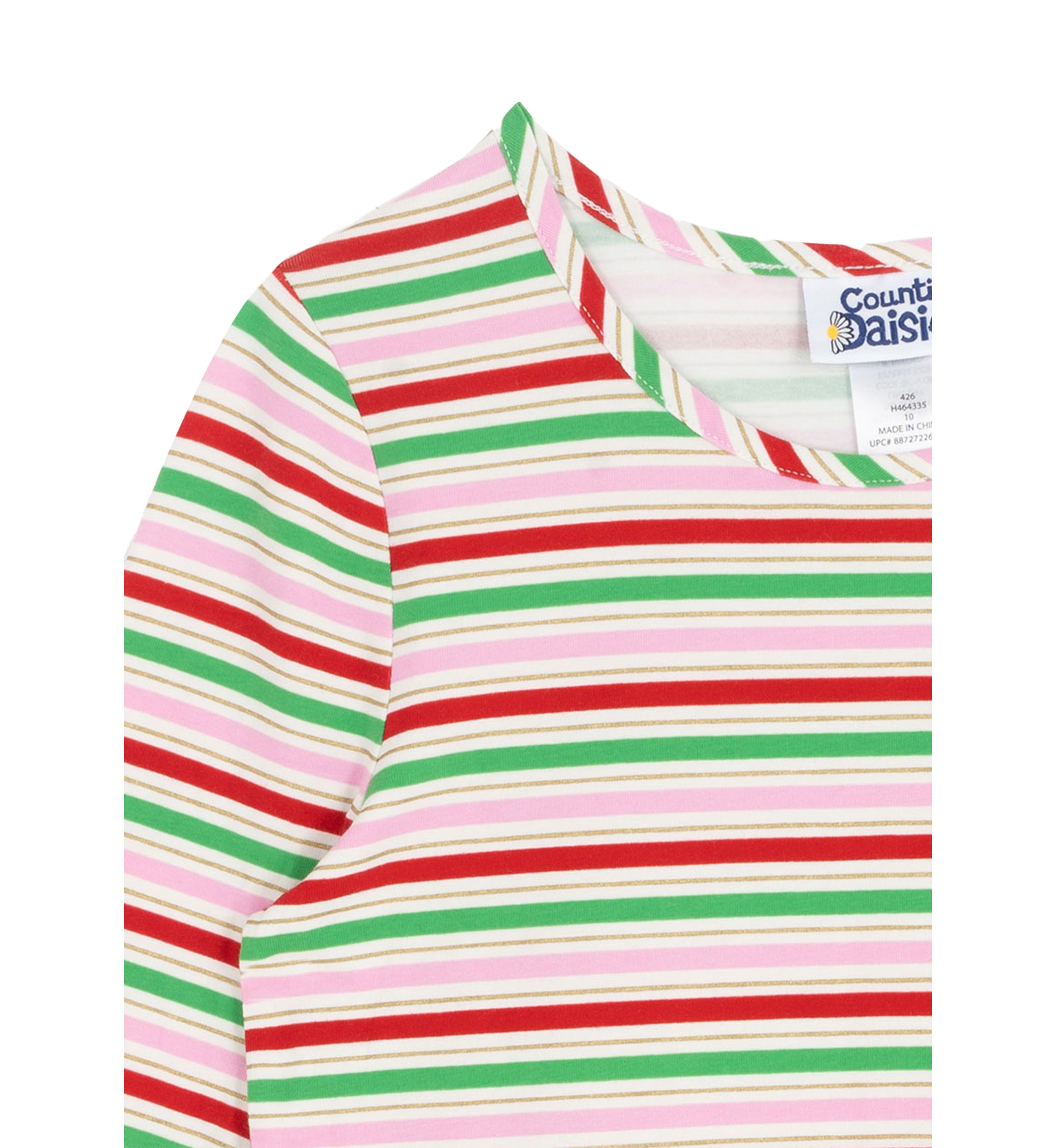 Girls 7-16 Long Sleeve Stripe Dress 