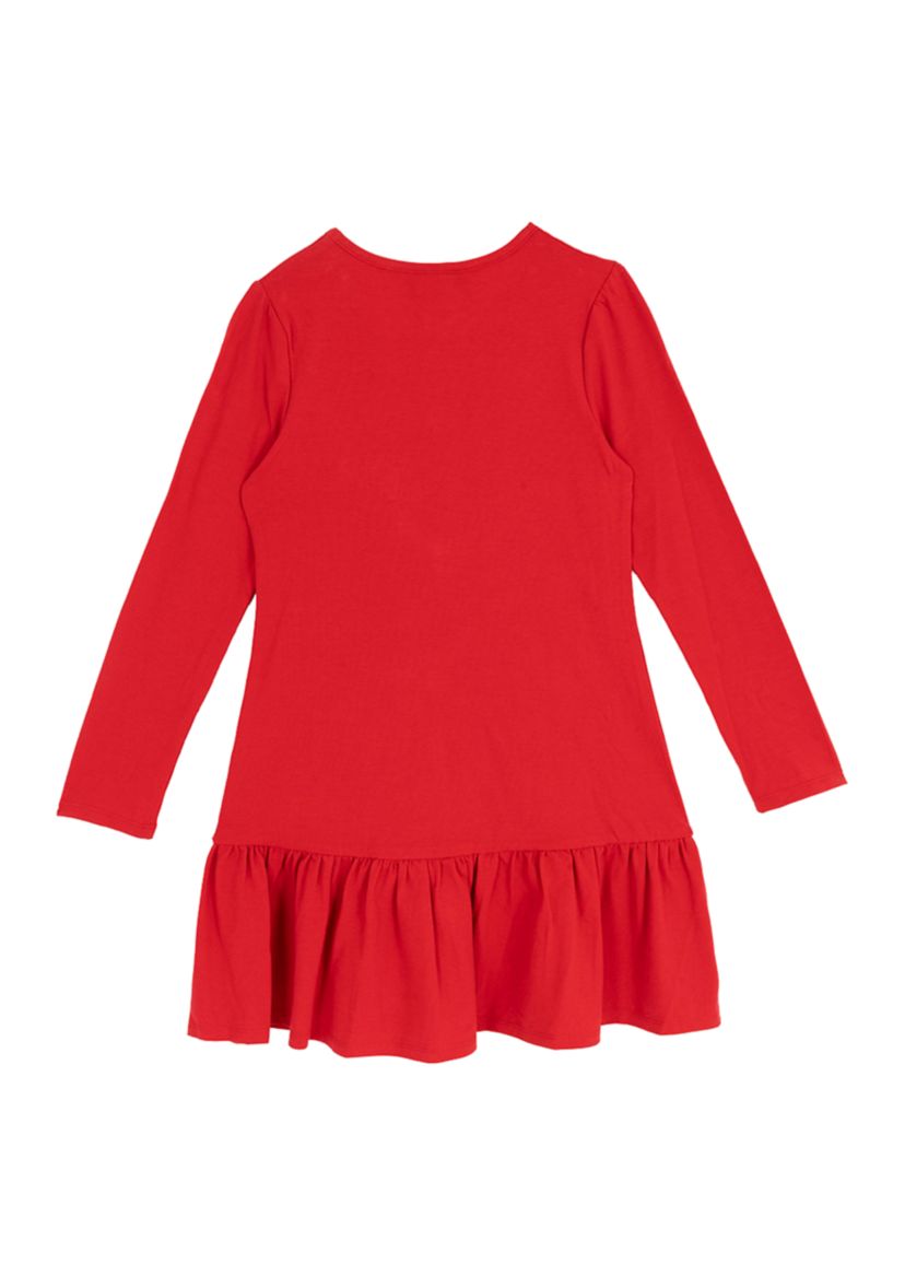 Girls 7-16 Long Sleeve Merry Dress 