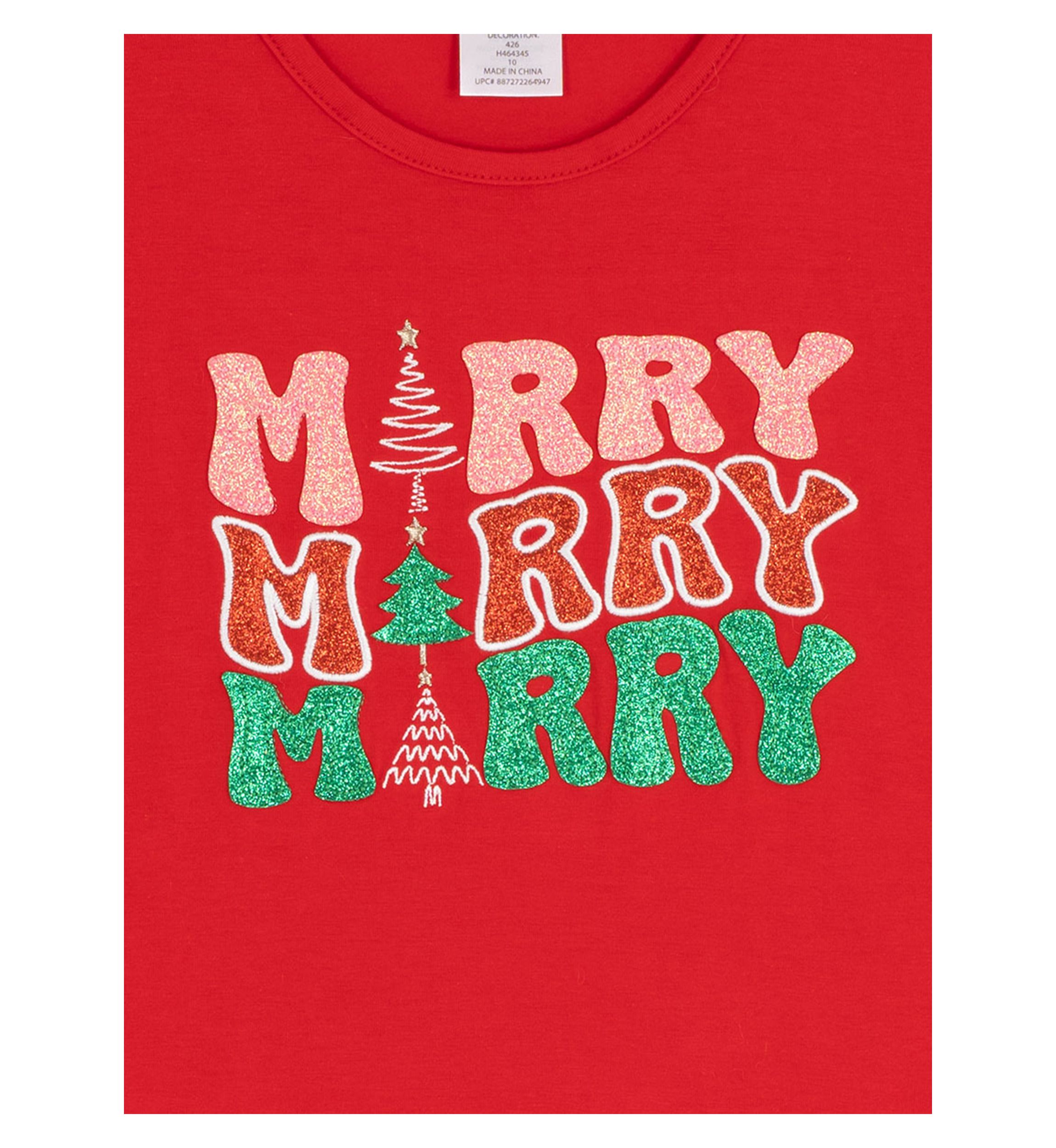 Girls 7-16 Long Sleeve Merry Dress 