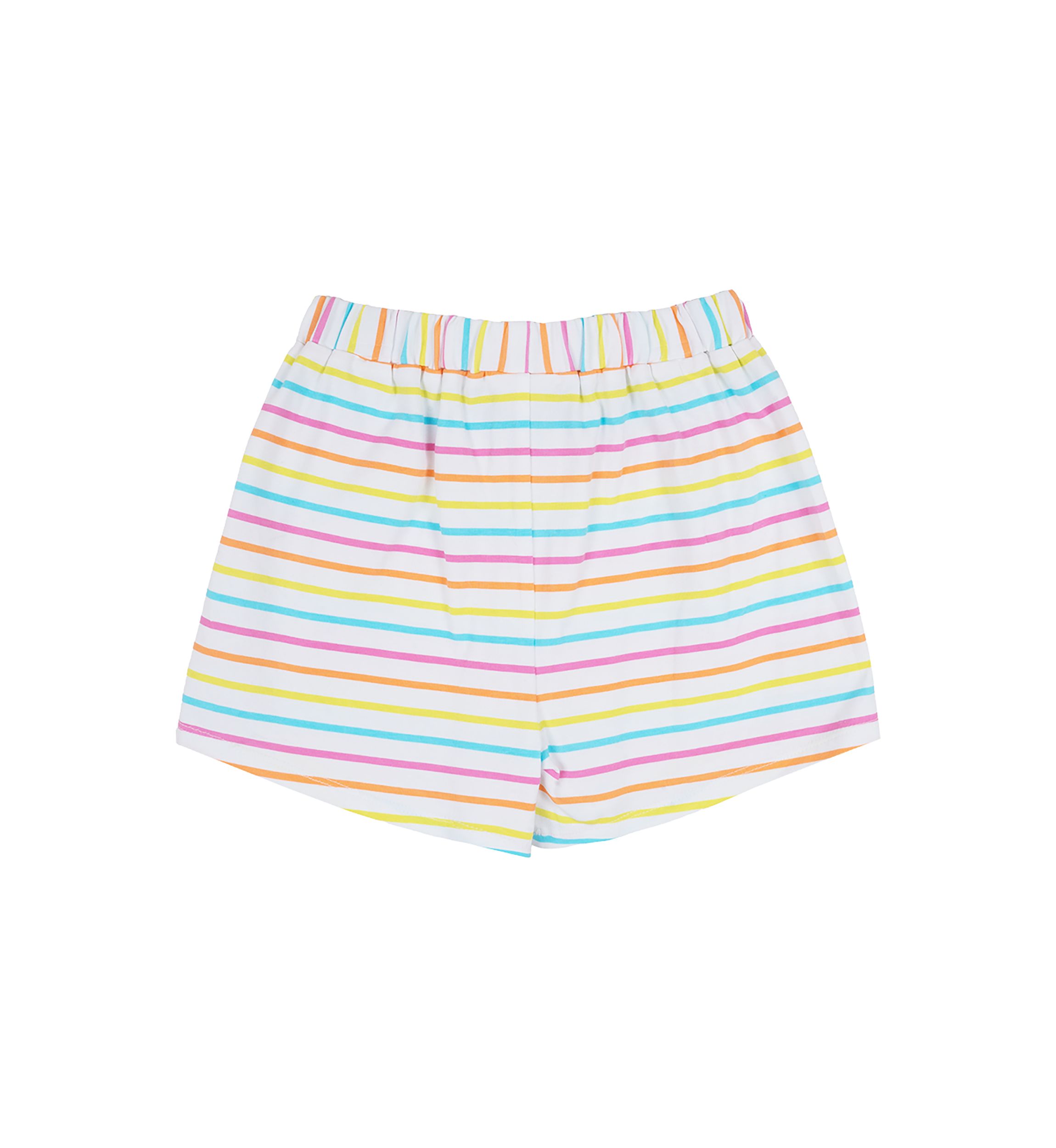 Girls 4-6x Knit Ruffle Stripe Shorts with Bow