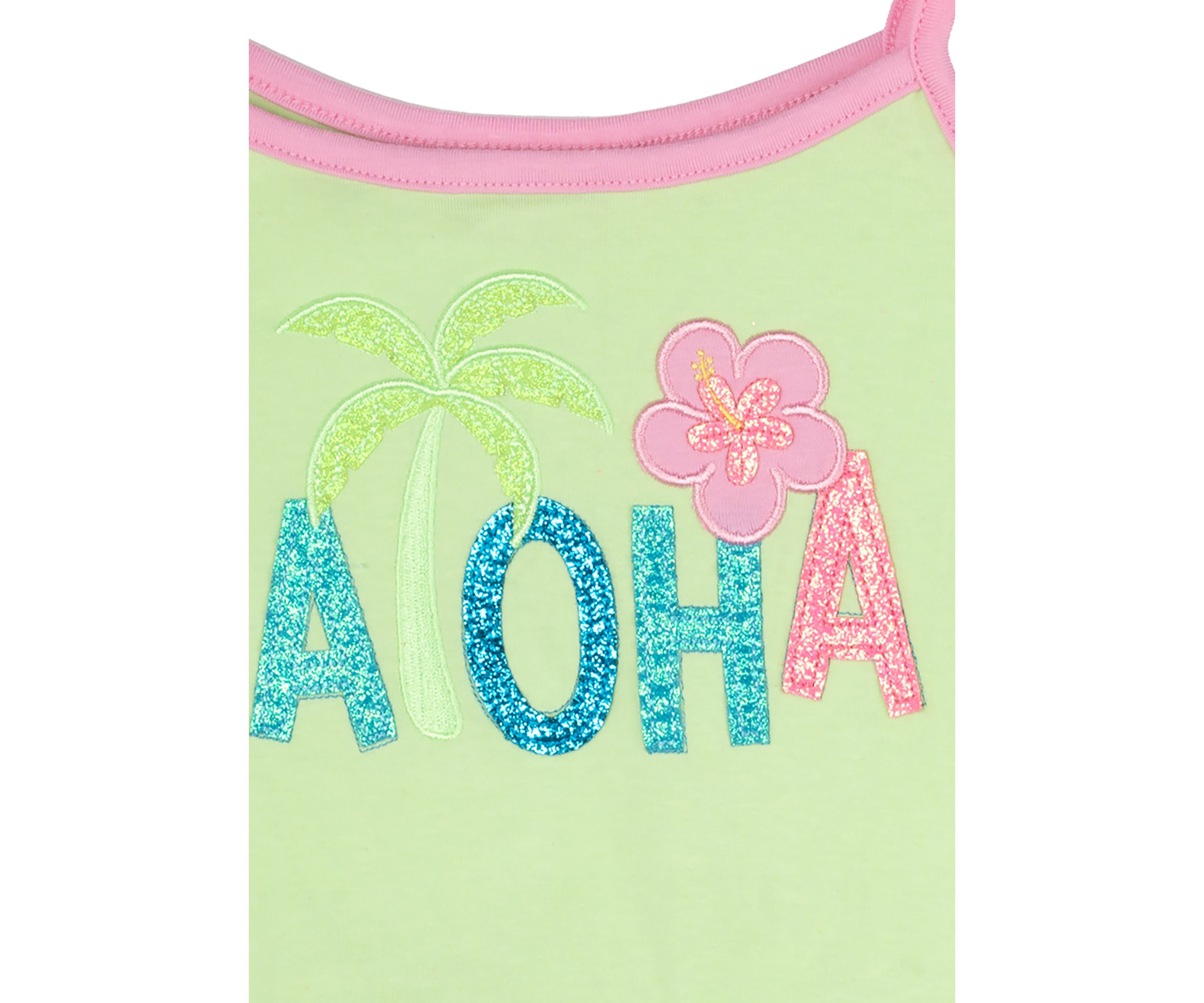 Girls 4-6x Aloha Graphic Tank Top