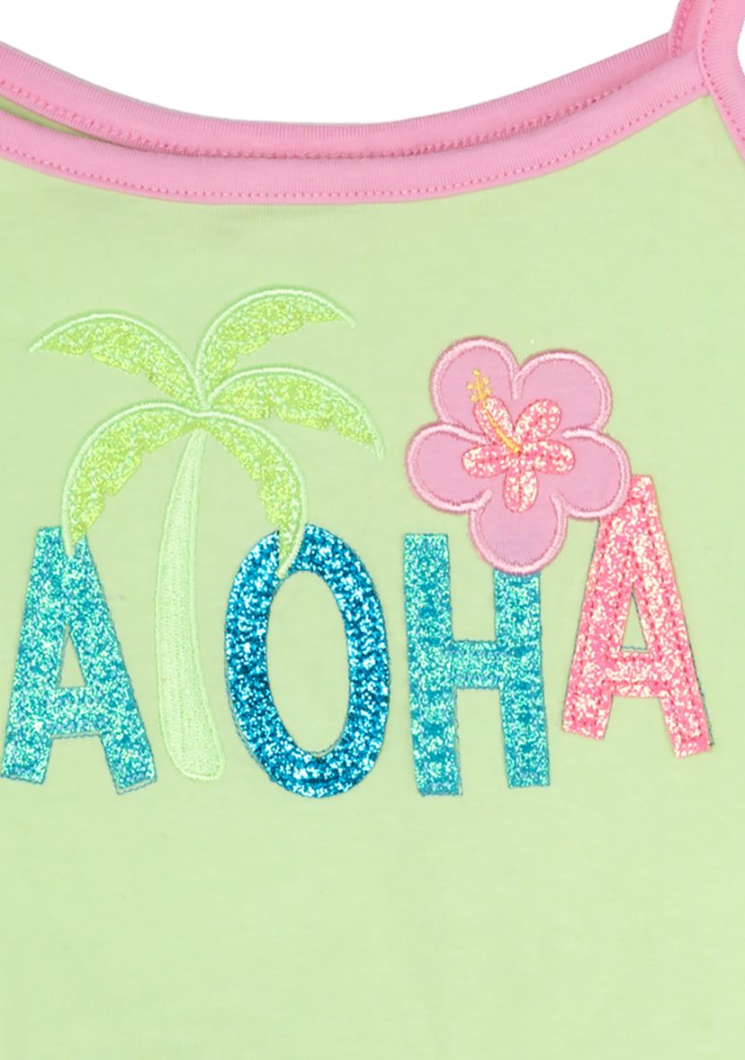 Girls 4-6x Aloha Graphic Tank Top