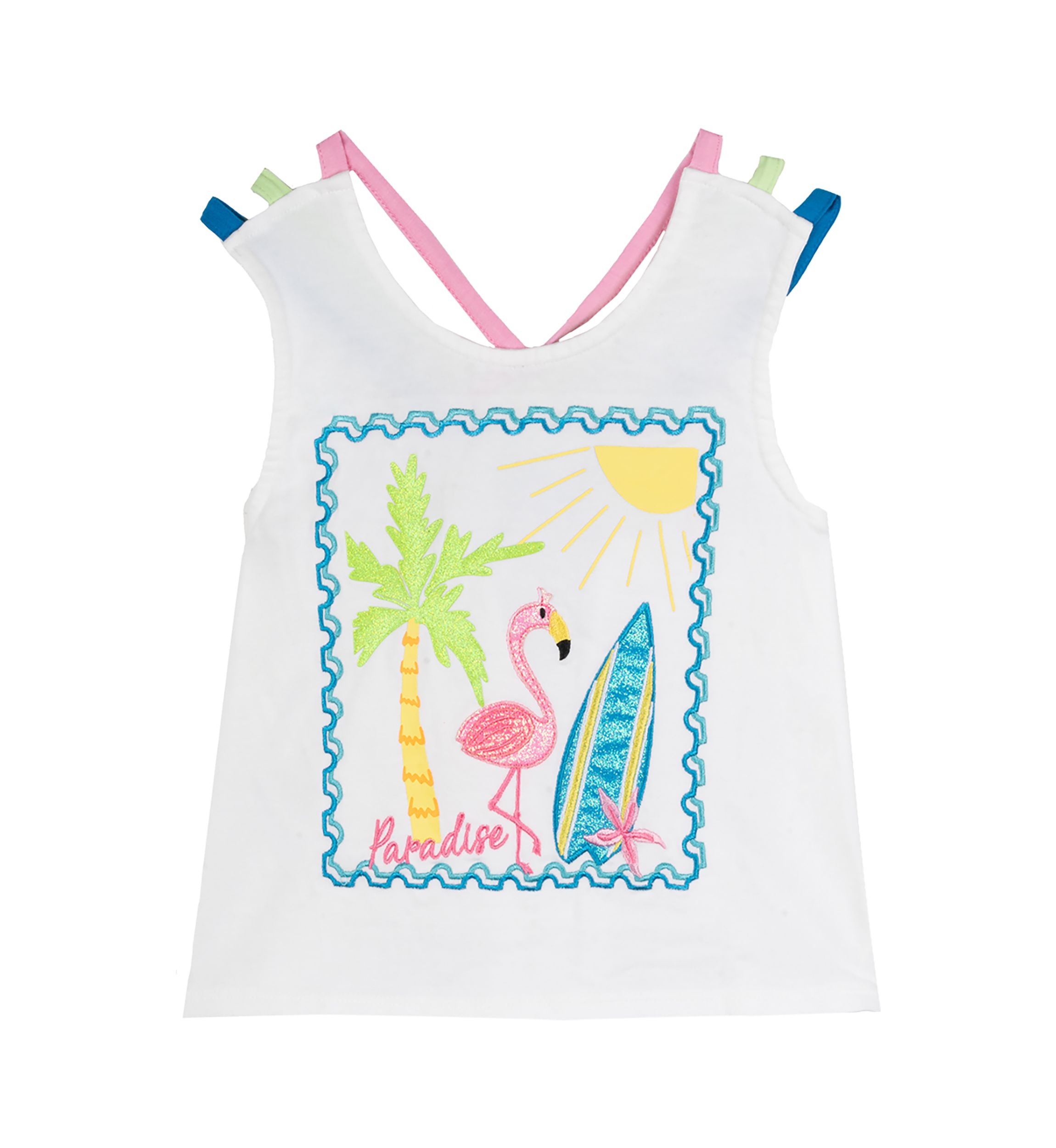 Girls 4-6x Flamingo Graphic Tank Top