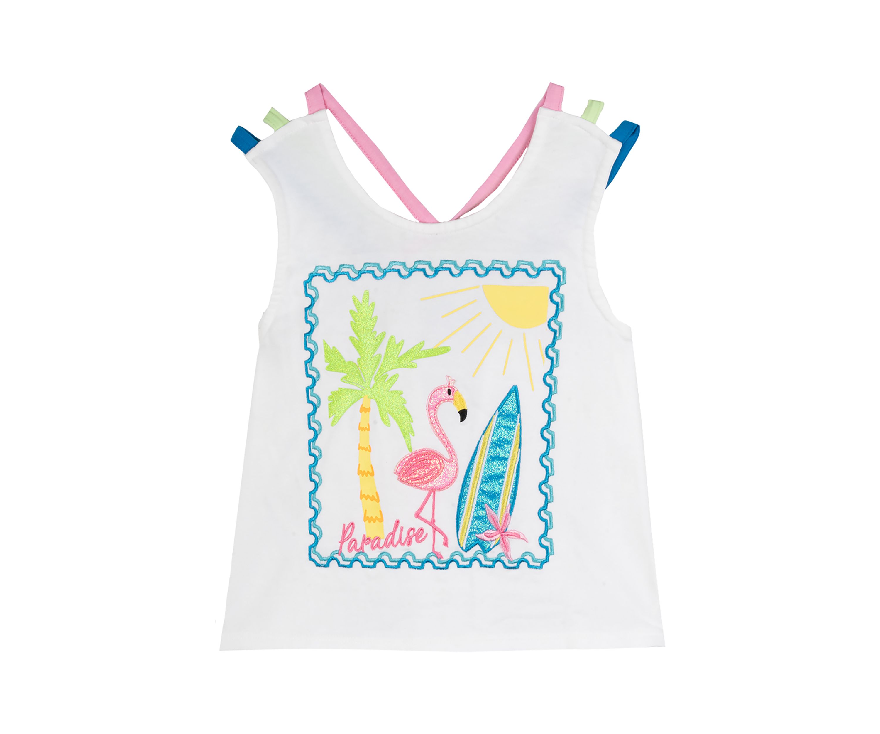 Girls 4-6x Flamingo Graphic Tank Top