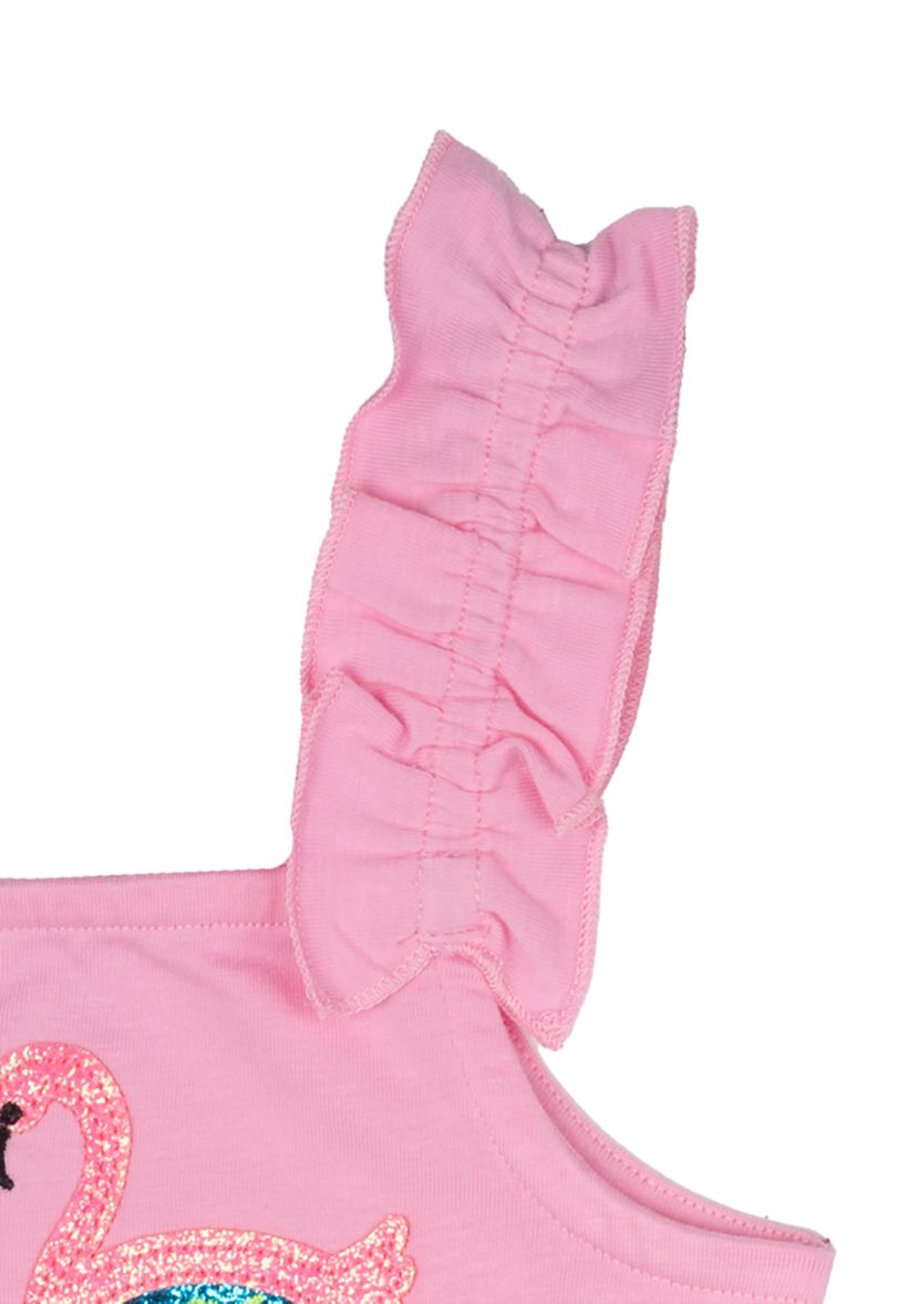 Girls 4-6x Flamingo Grapic Tank Top