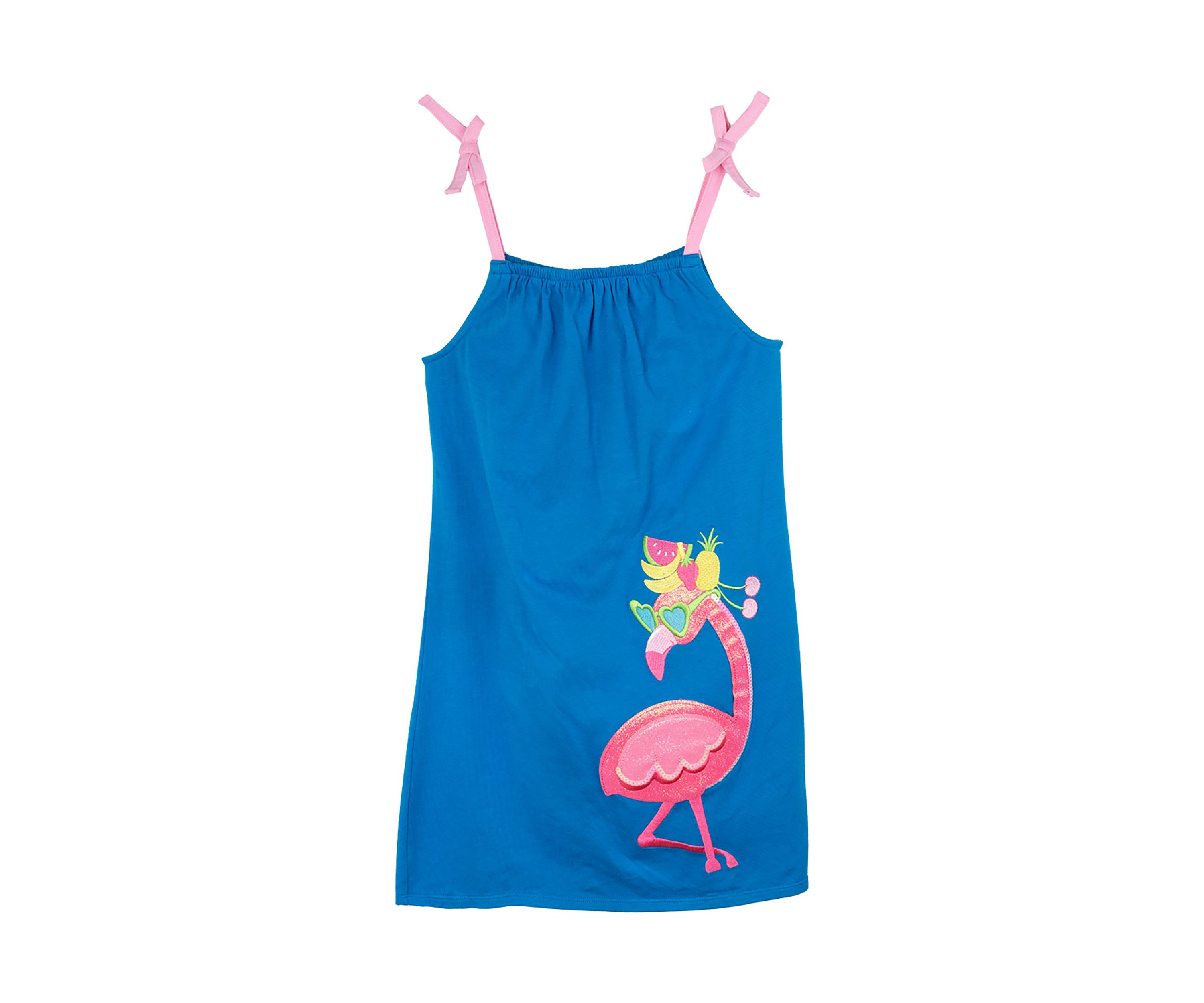 Girls 4-6x Sleeveless Flamingo Dress