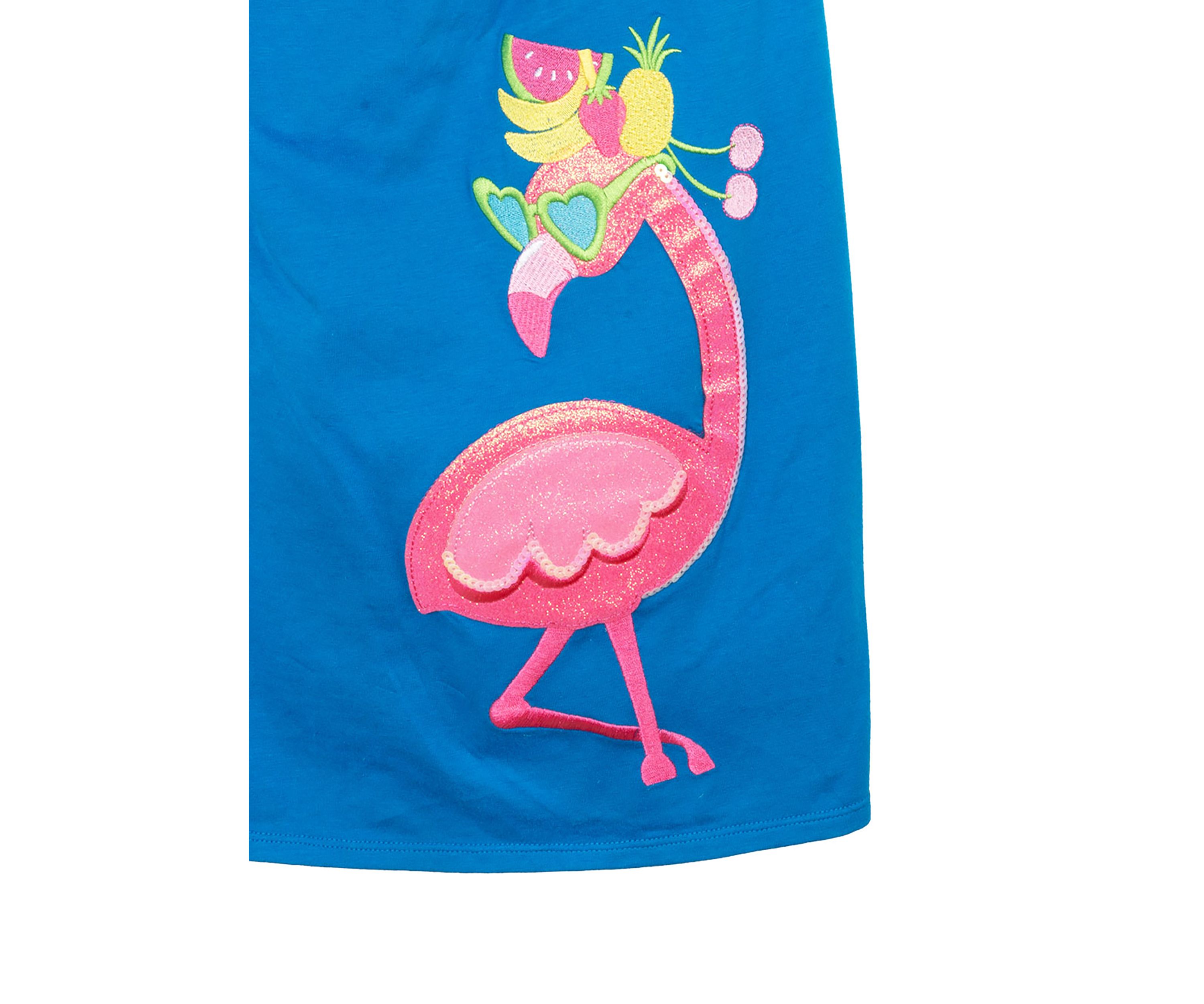 Girls 4-6x Sleeveless Flamingo Dress