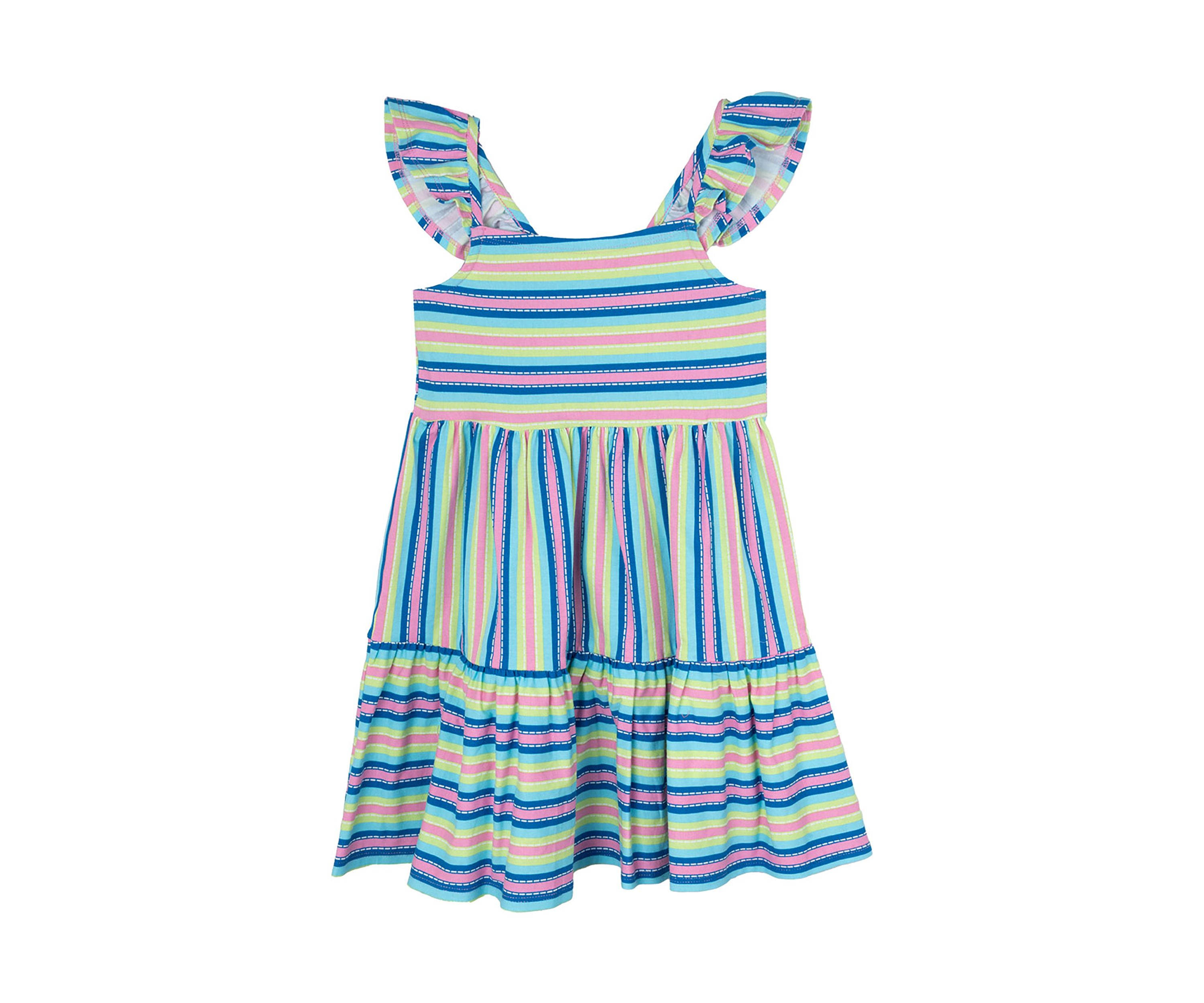 Girls 4-6x Multi Stripe Dress