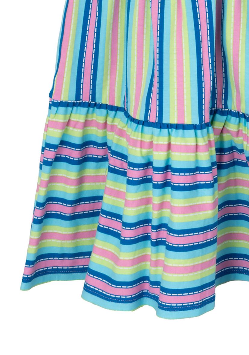 Girls 4-6x Multi Stripe Dress