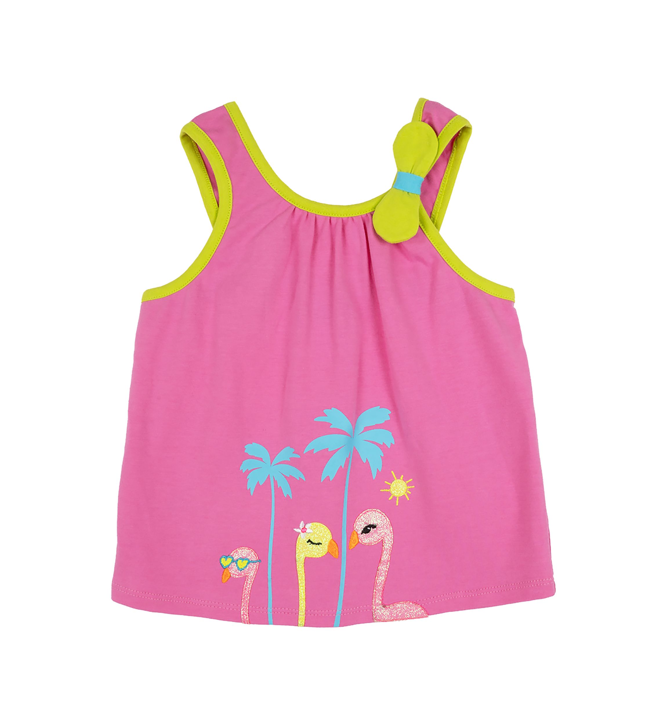 Girls 7-16 Solid Knit Top with Appliqué