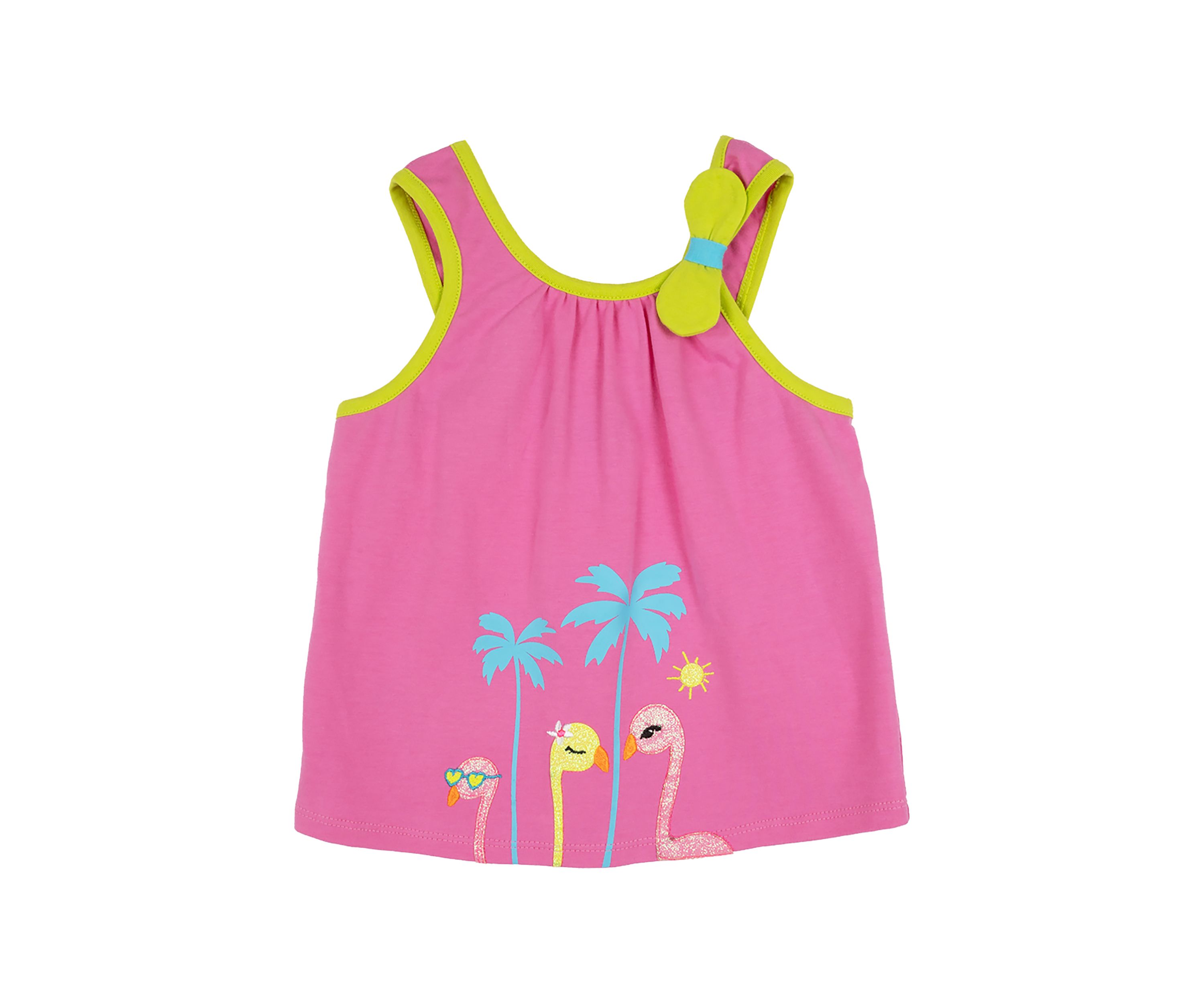 Girls 7-16 Solid Knit Top with Appliqué