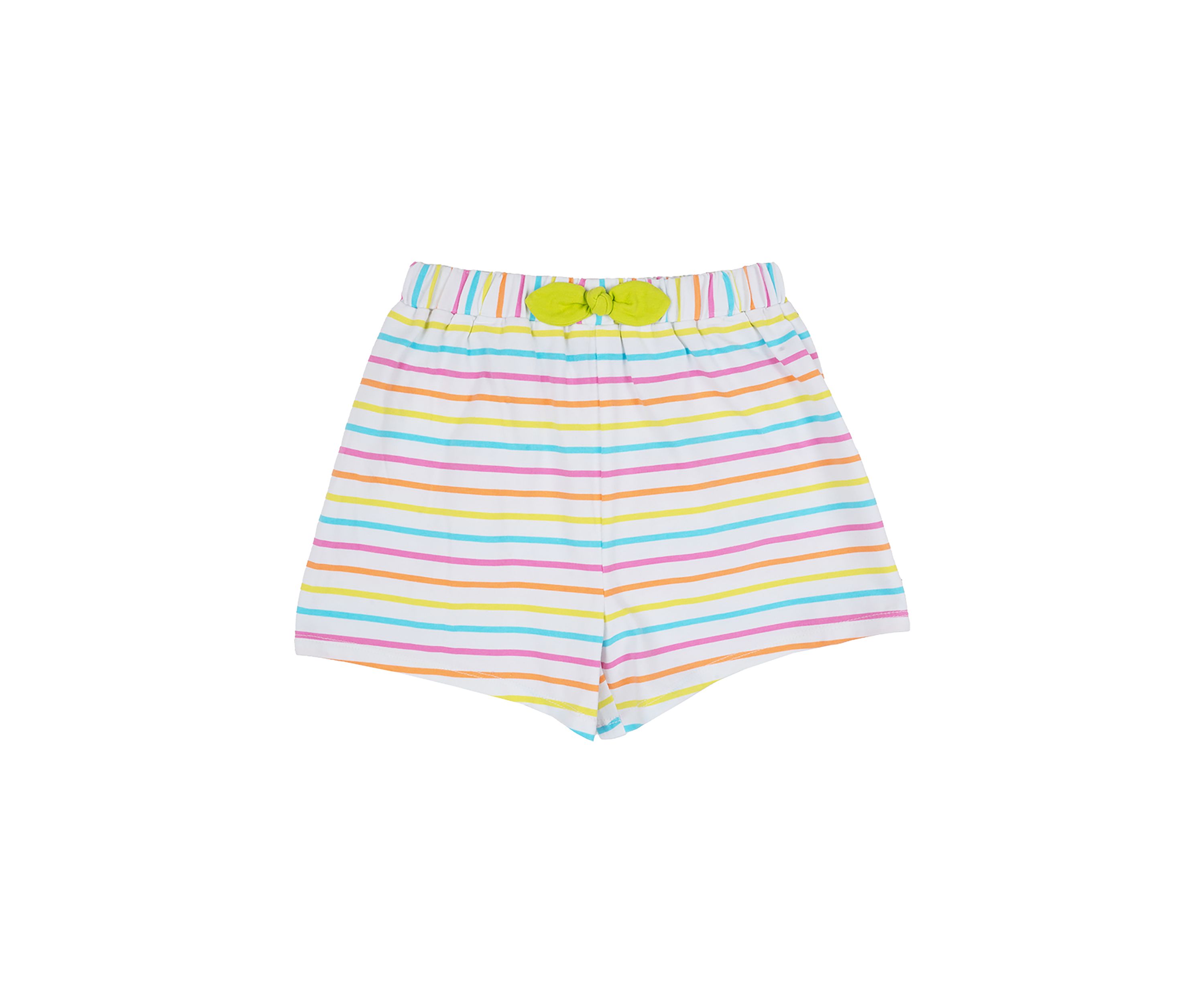 Girls 7-16 Striped Knit Ruffle Shorts with Bow