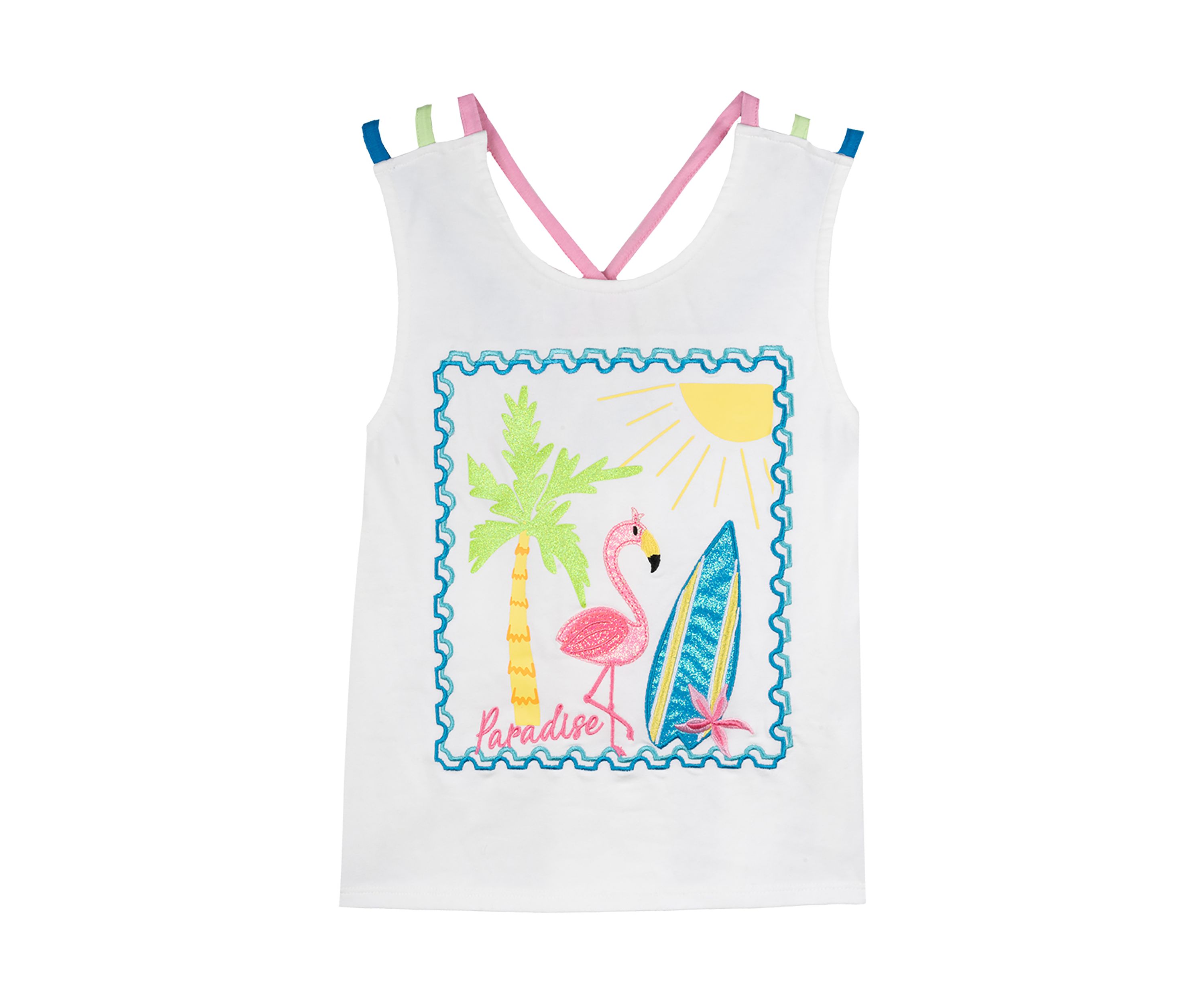 Girls 7-16 Flamingo Graphic Tank Top