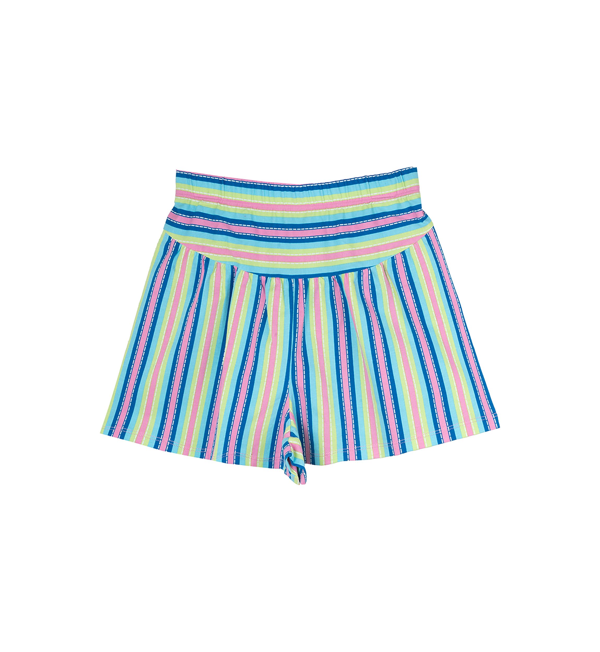 Girls 7-16 Striped Shorts