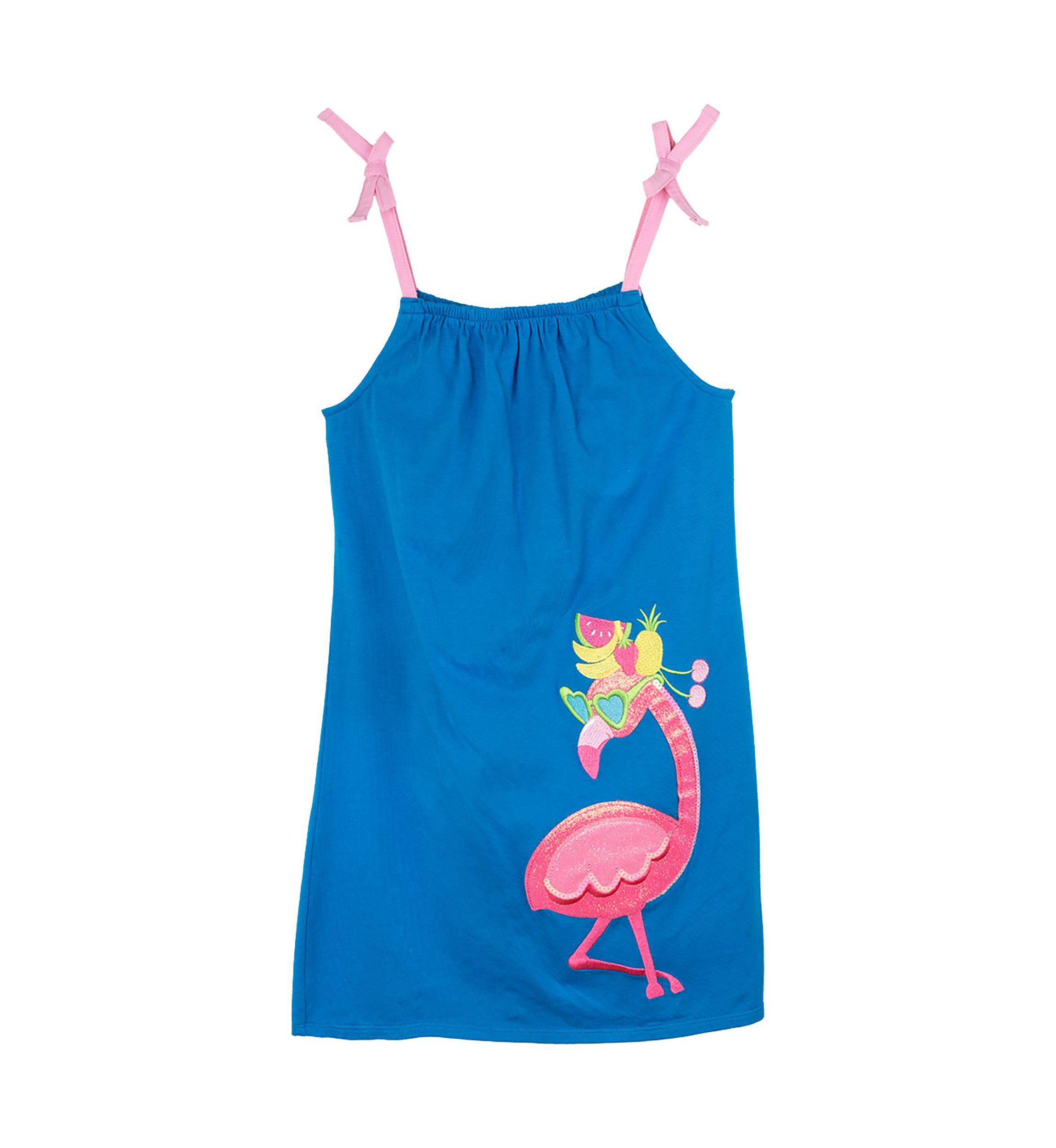 Girls 7-16 Sleeveless Flamingo Dress 