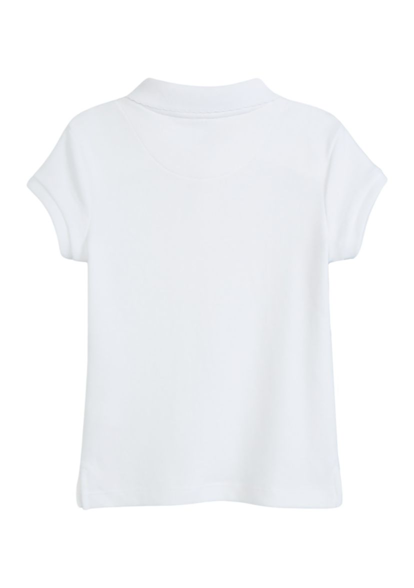 Girls 4-6x Interlock Polo Shirt