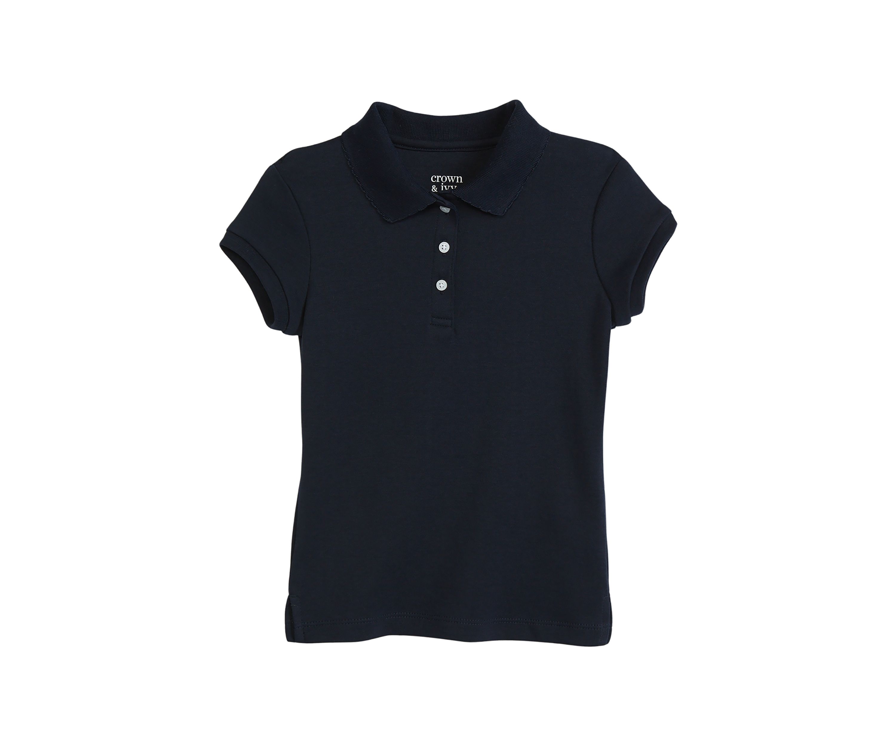 Girls 4-6x Interlock Polo Shirt