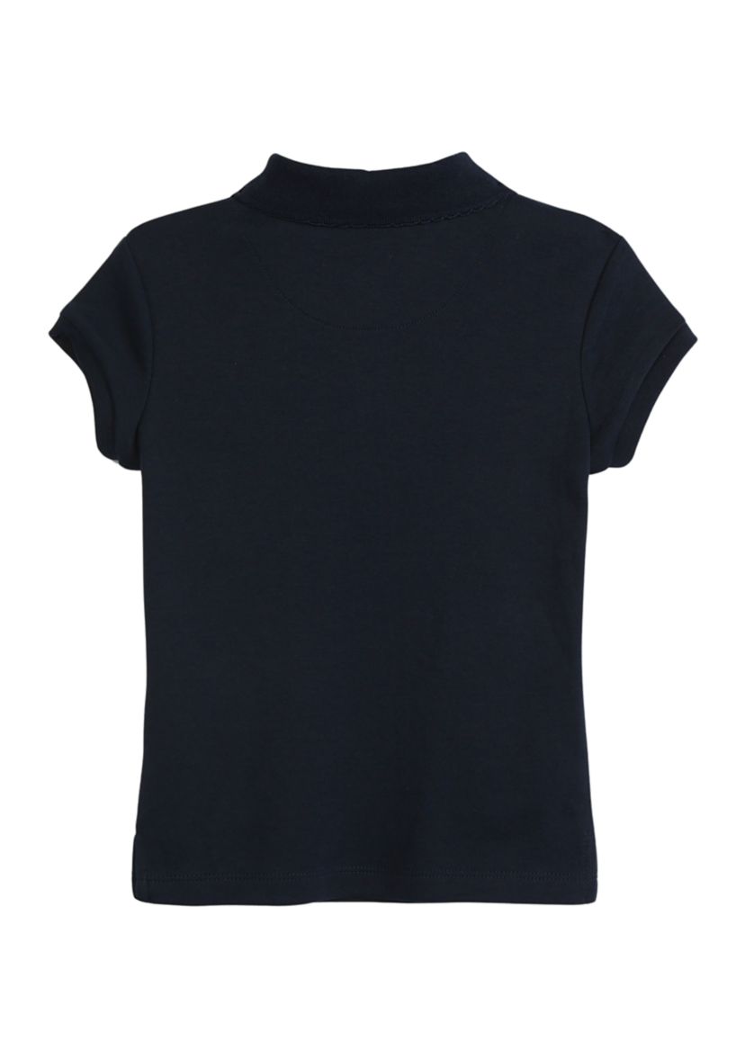 Girls 4-6x Interlock Polo Shirt