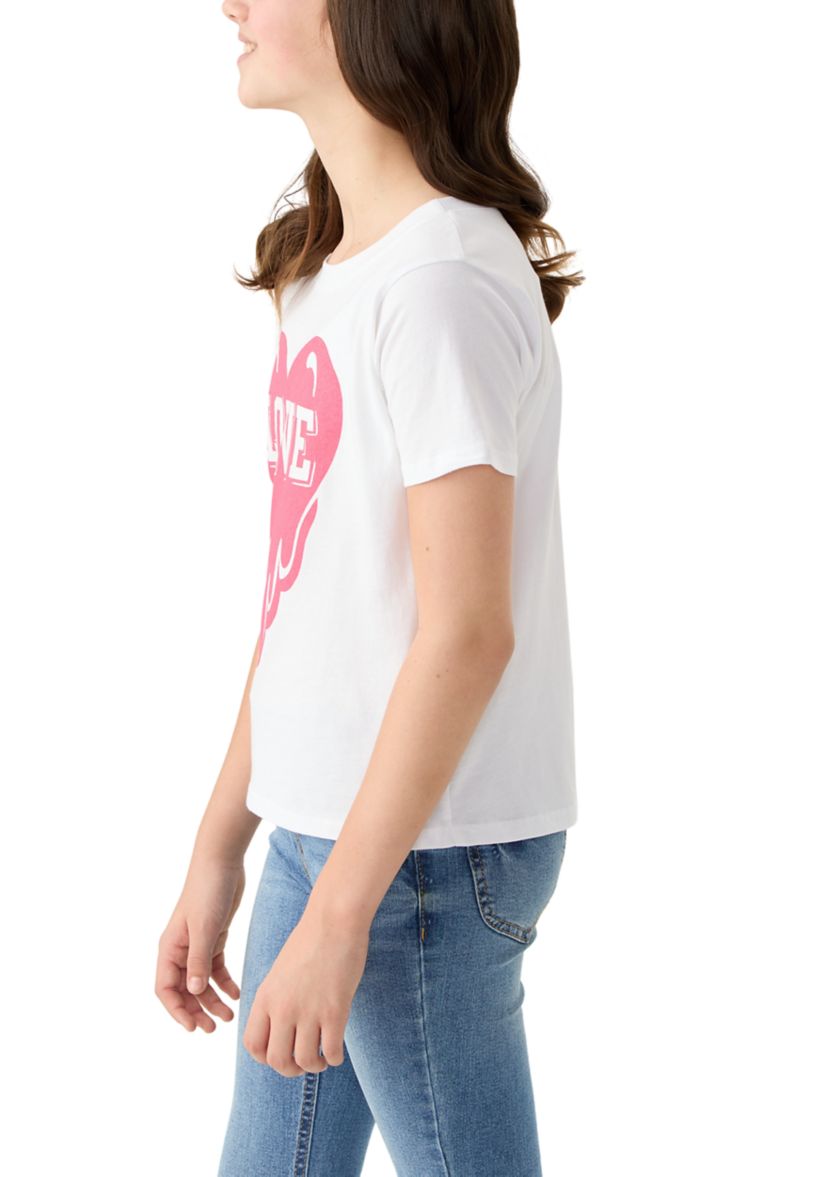 Womens Love Heart Graphic T-Shirt