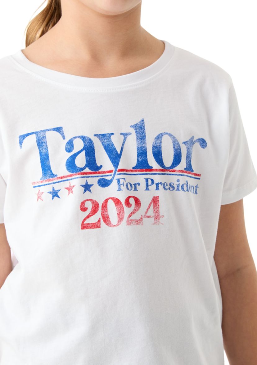 Girls 7-16 President Short Sleeve Graphic T-Shirt