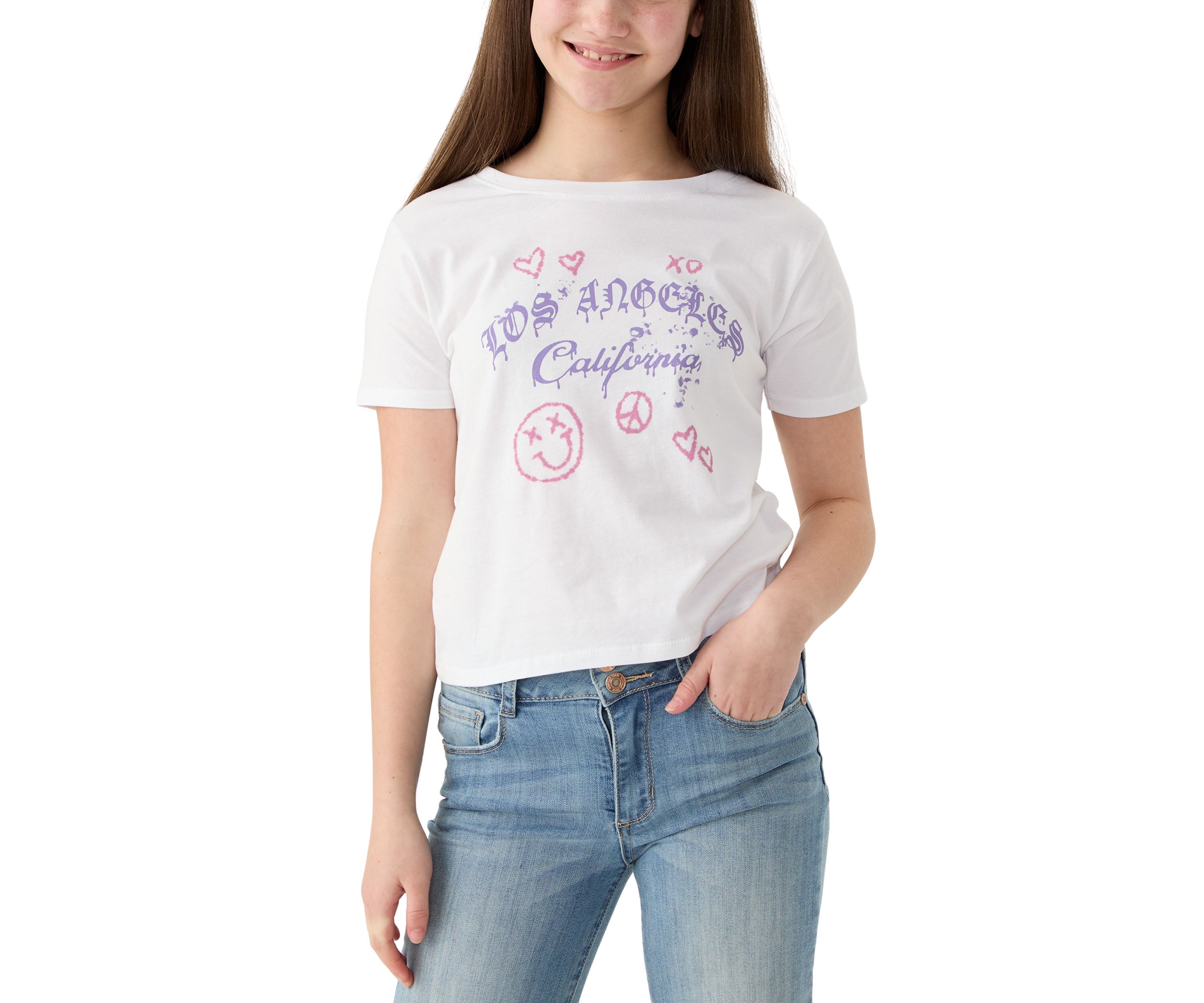 Girls 10-18 Los Angeles Graphic T-Shirt