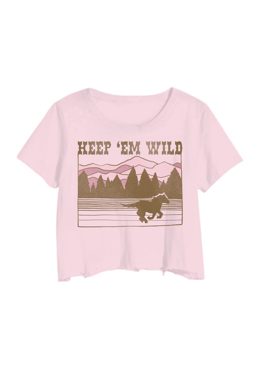 Girls 7-16 Keep Em Wild Graphic T-Shirt