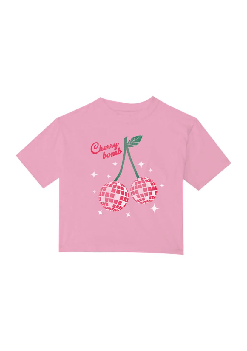 Girls 7-16 Cherry Bomb Disco Graphic T-Shirt