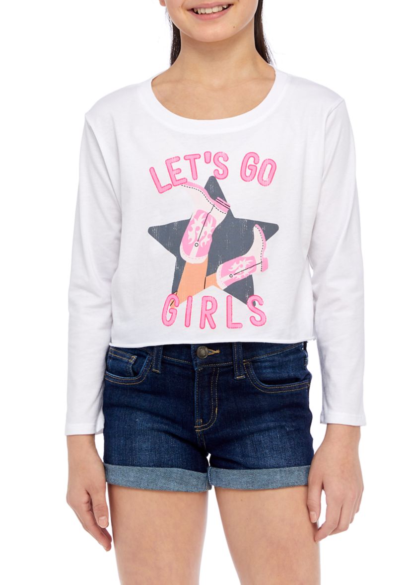 Girls 7-16 Lets Go Girls Graphic T-Shirt